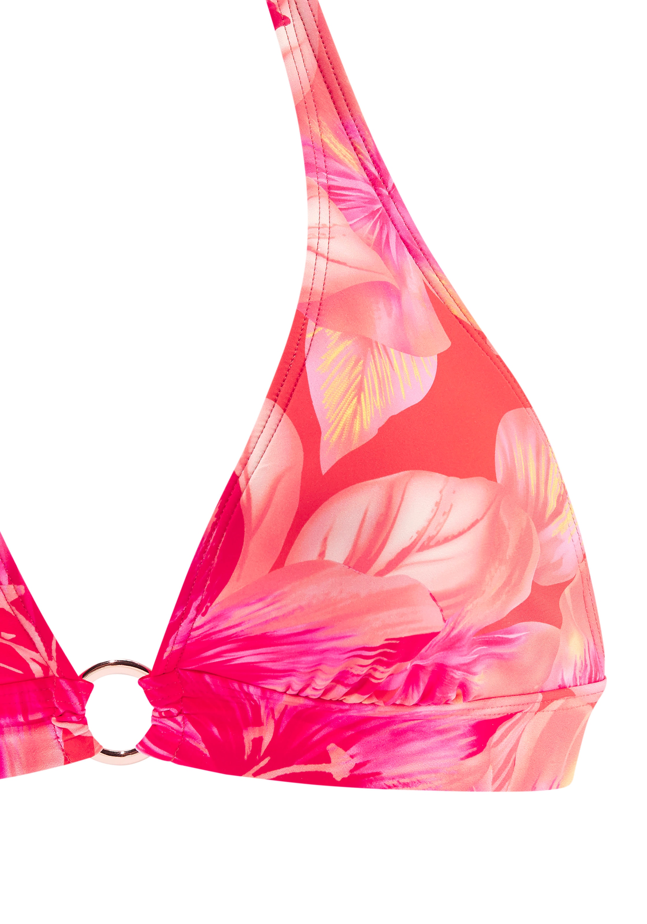 s.Oliver Triangel-Bikini-Top »Jayce«, mit goldfarbigen Zierring