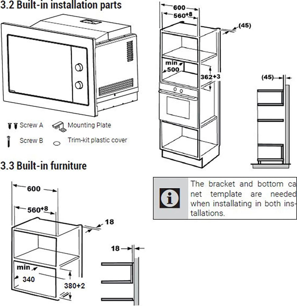 BEKO Einbau-Mikrowelle »BMOB20202B«, Mikrowelle