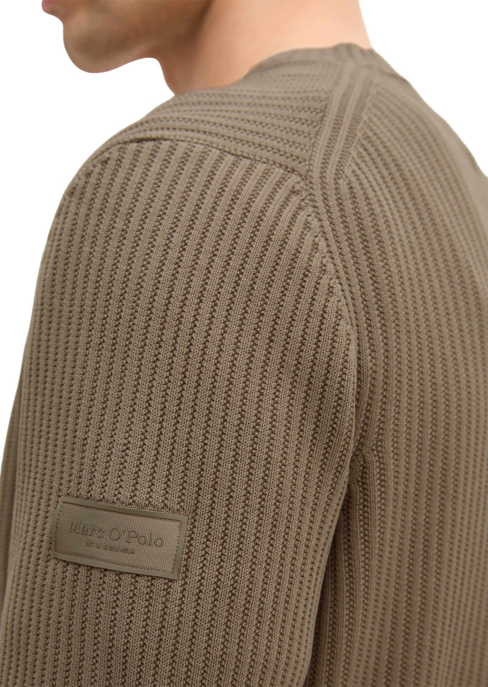 Marc O'Polo Rundhalspullover mit modischer Struktur