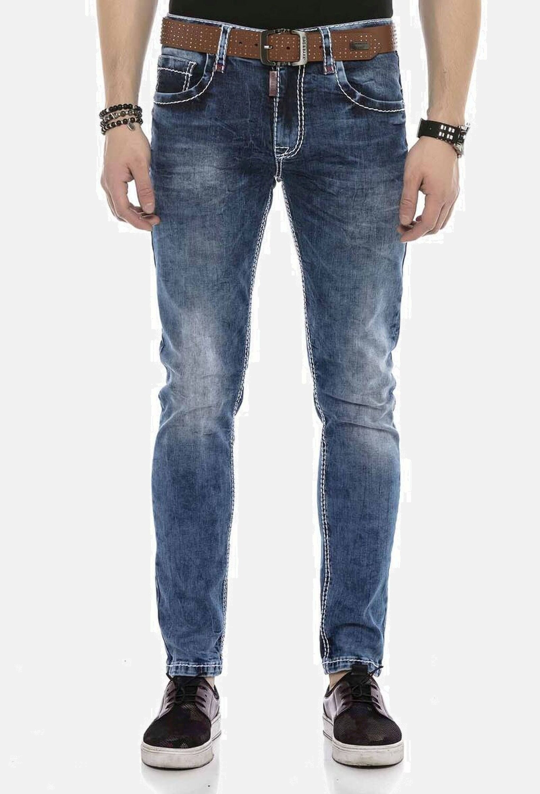 Cipo & Baxx 5-Pocket-Jeans »Cipo & Baxx Jeans DENIM« bequeme Jeans in klassischem Design, CD588