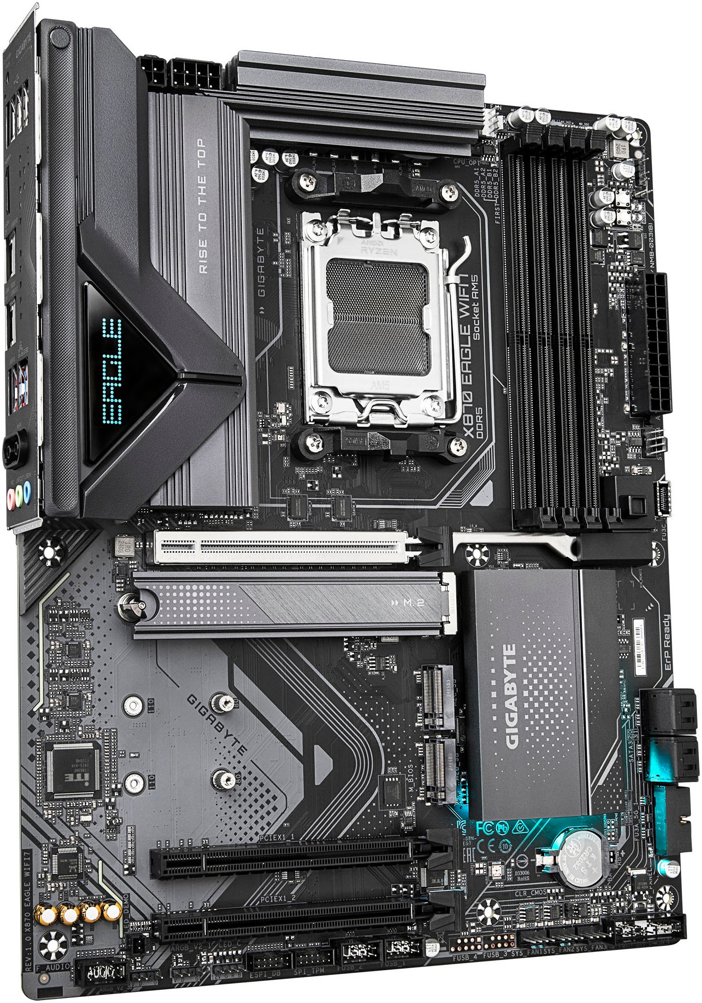 Gigabyte Mainboard »X870 EAGLE WIFI7 Mainboard - Unterstützt AMD Ryzen 9000 CPUs, 14+2+2 P«