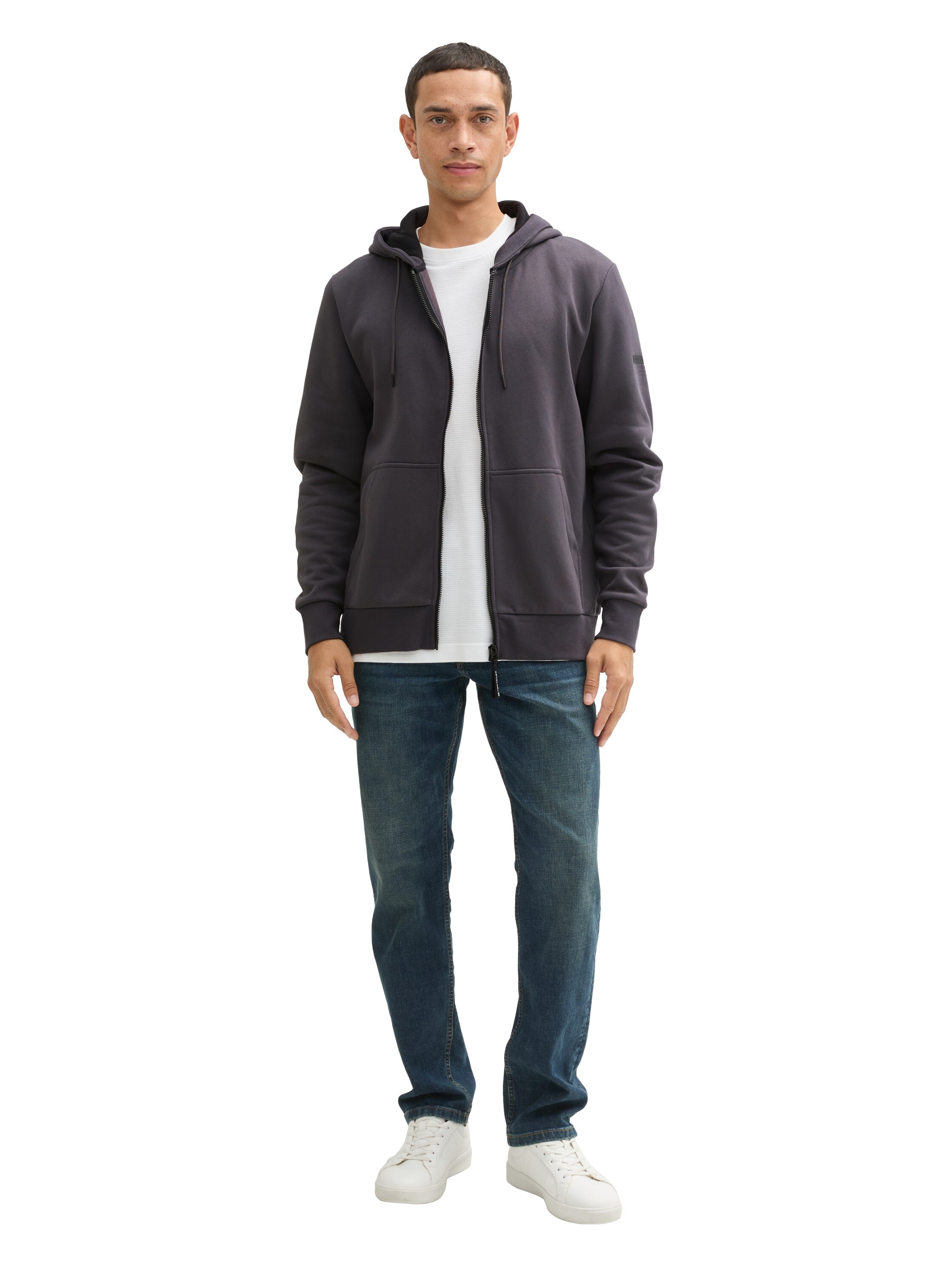 TOM TAILOR Kapuzensweatjacke mit Kapuze