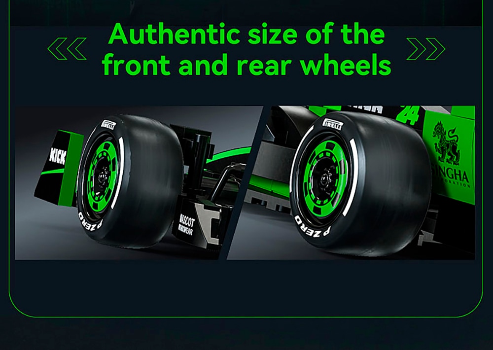 Jamara Konstruktions-Spielset »CaDA, Bricks,KICK Sauber F1® Team C44 - 2024 grün (402861)«