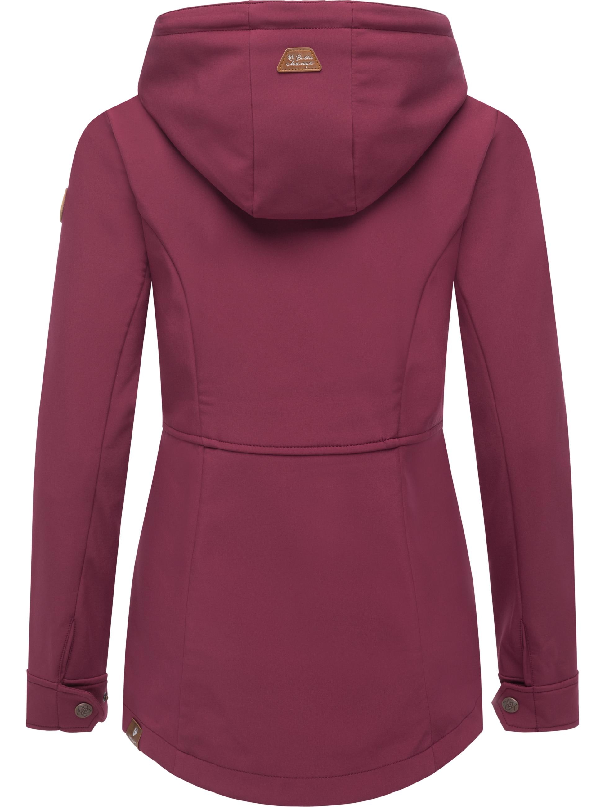 Ragwear Softshelljacke »Softshelljacke Yba« mit Kapuze sportliche Damen Outdoorjacke mit Kapuze