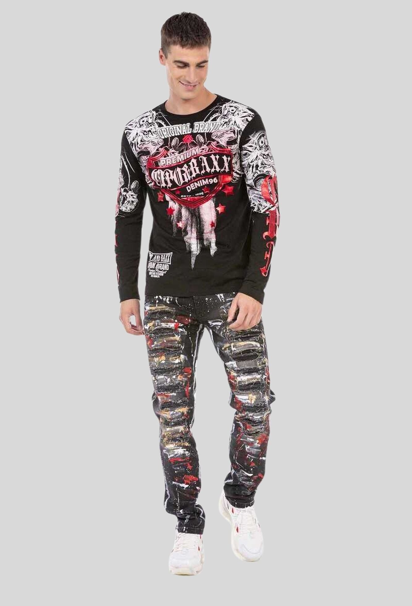 Cipo & Baxx T-Shirt »Cipo & Baxx Sweatshirts« mit coolem Print