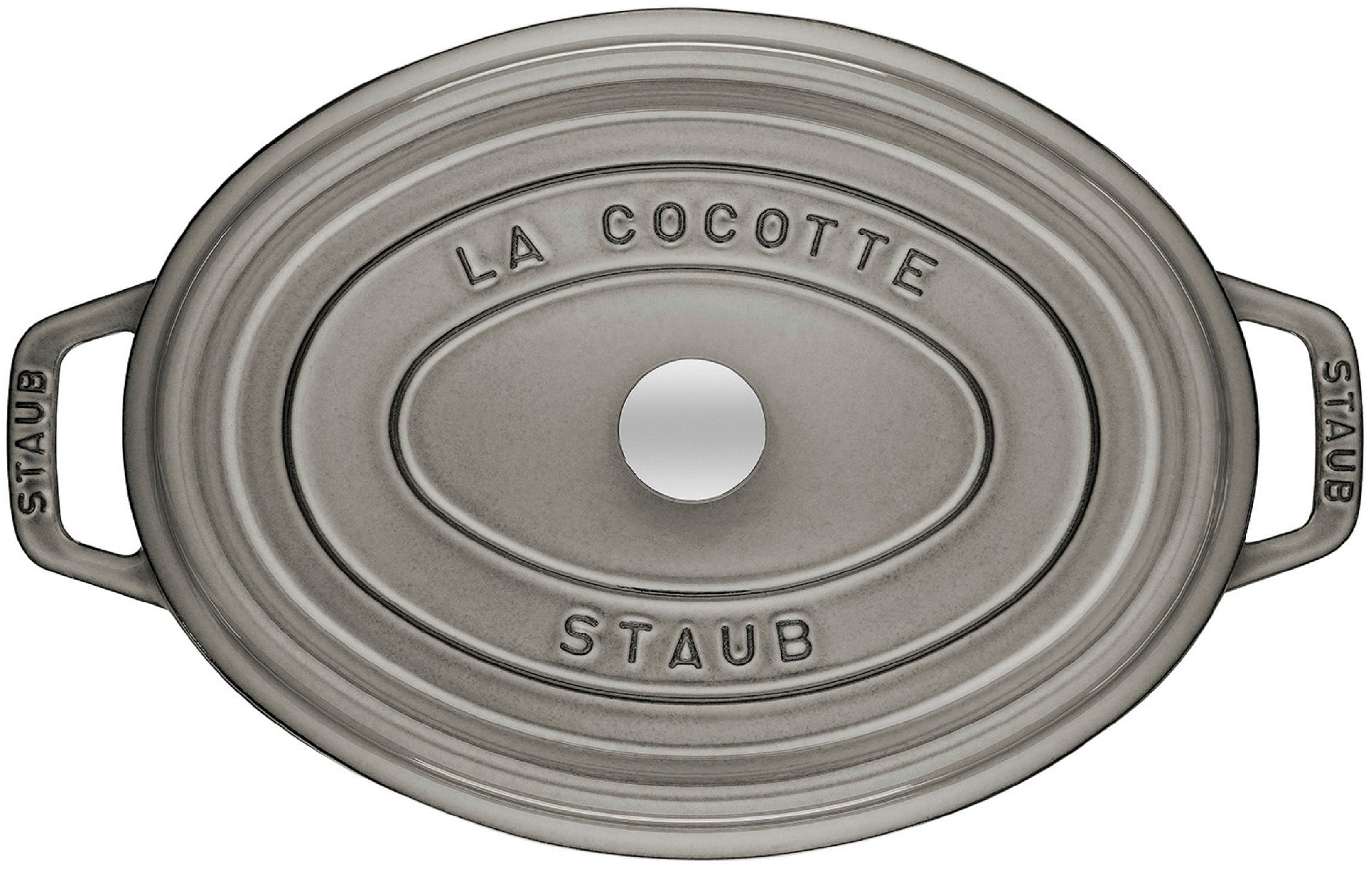 STAUB Bräter »Cocotte«, Garantie oval, Jahren robust Gusseisen, (1 und Gusseisen, tlg.), langlebig, oval, 3 Induktion mit XXL