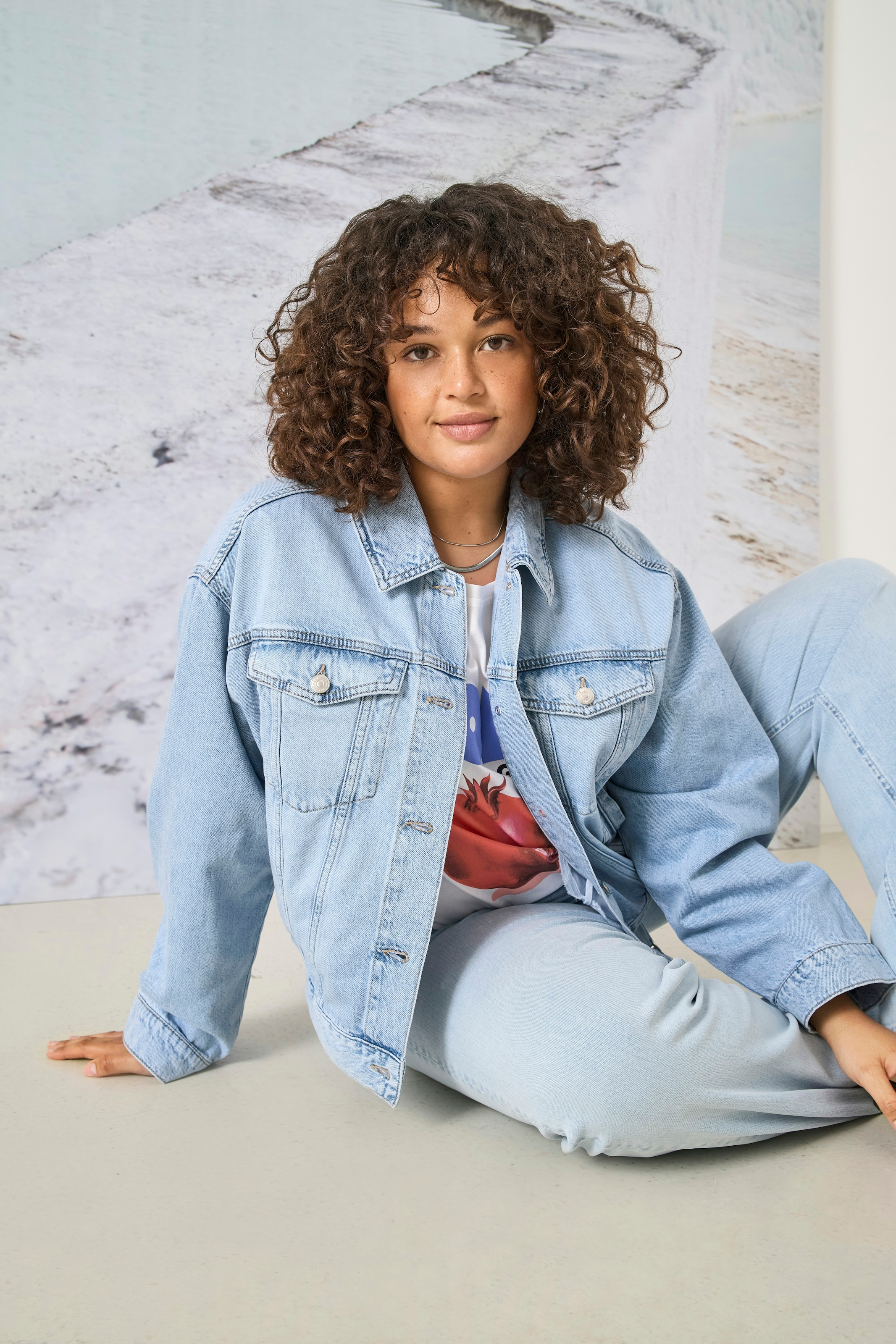 ONLY CARMAKOMA Jeansjacke »CARROBYN L/S DNM JACKET TAI«