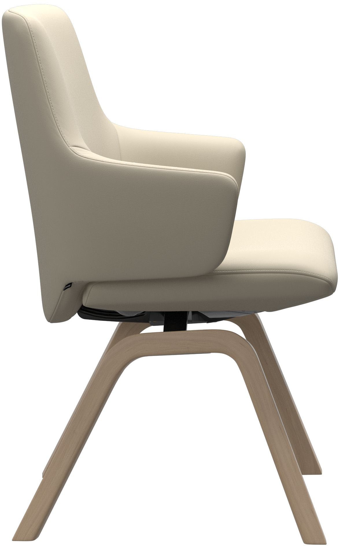 Stressless® Polsterstuhl »Laurel«, Leder BATICK, Low Back mit Armlehne, Größe L, mit schräggestellten Beinen in Eiche