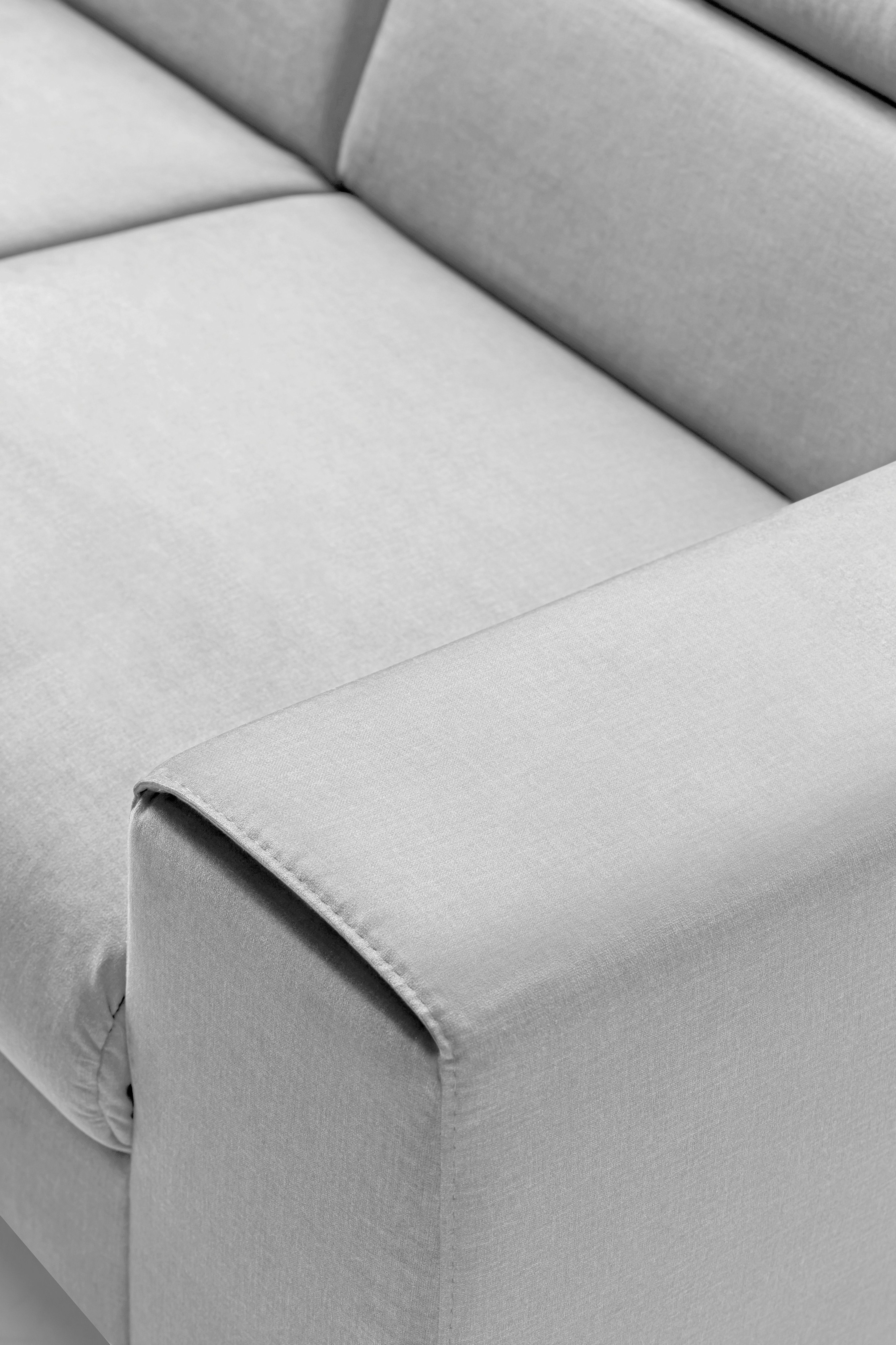 COTTA Polstergarnitur »Morven L-Form«, (Set), Set bestehend aus: Ecksofa mit Kopfteilverstellung & Hocker