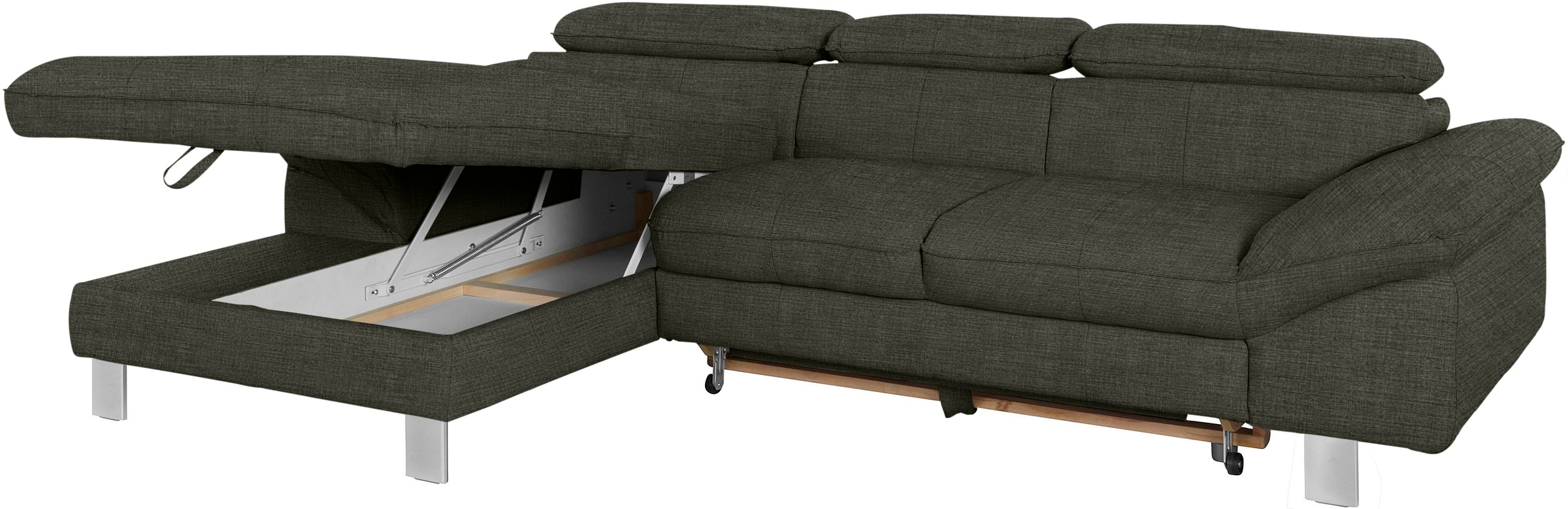 COTTA Ecksofa Driver, mit Kopfteilverstellung, wahlweise mit Bettfunktion