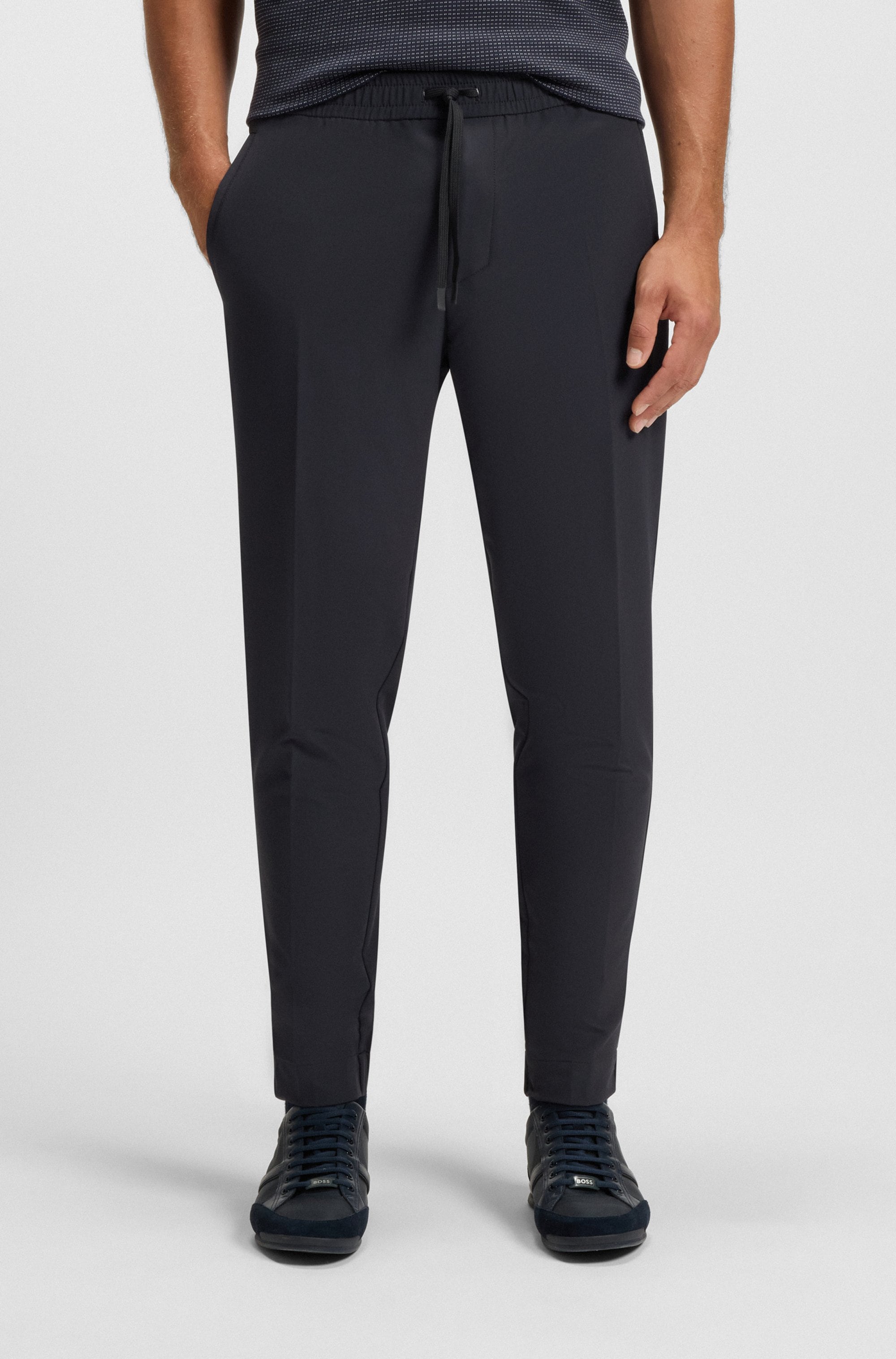 BOSS GREEN Stretch-Hose »T Flex«, mit elastischem Bund und Kordelzug