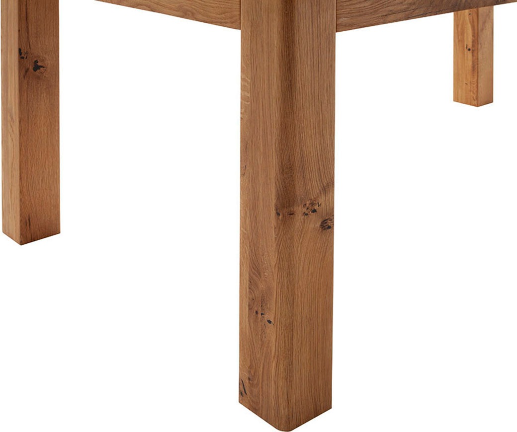 MCA furniture Esstisch »ETNA 4-Fuß Tisch« Einzelstück,  Massivholz,durchgehende Lamelle,Stollenfuß 10x10cm,Tischplatte 2,5cm