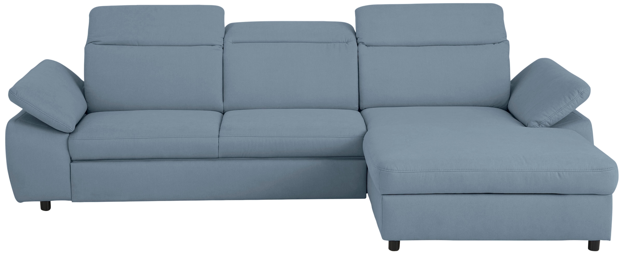 Home affaire Ecksofa »Mauritius L-Form«, mit Kopfteil- und Armlehnverstellung, mit Bettfunktion und Bettkasten