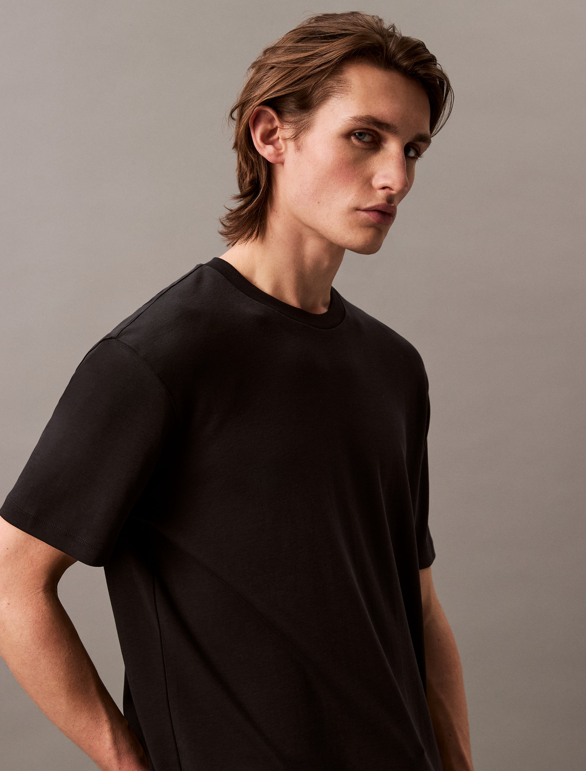 Calvin Klein T-Shirt »SS NA WHSL SUPIMA CREWNECK TEE« Rundhalsausschnitt, regular fit