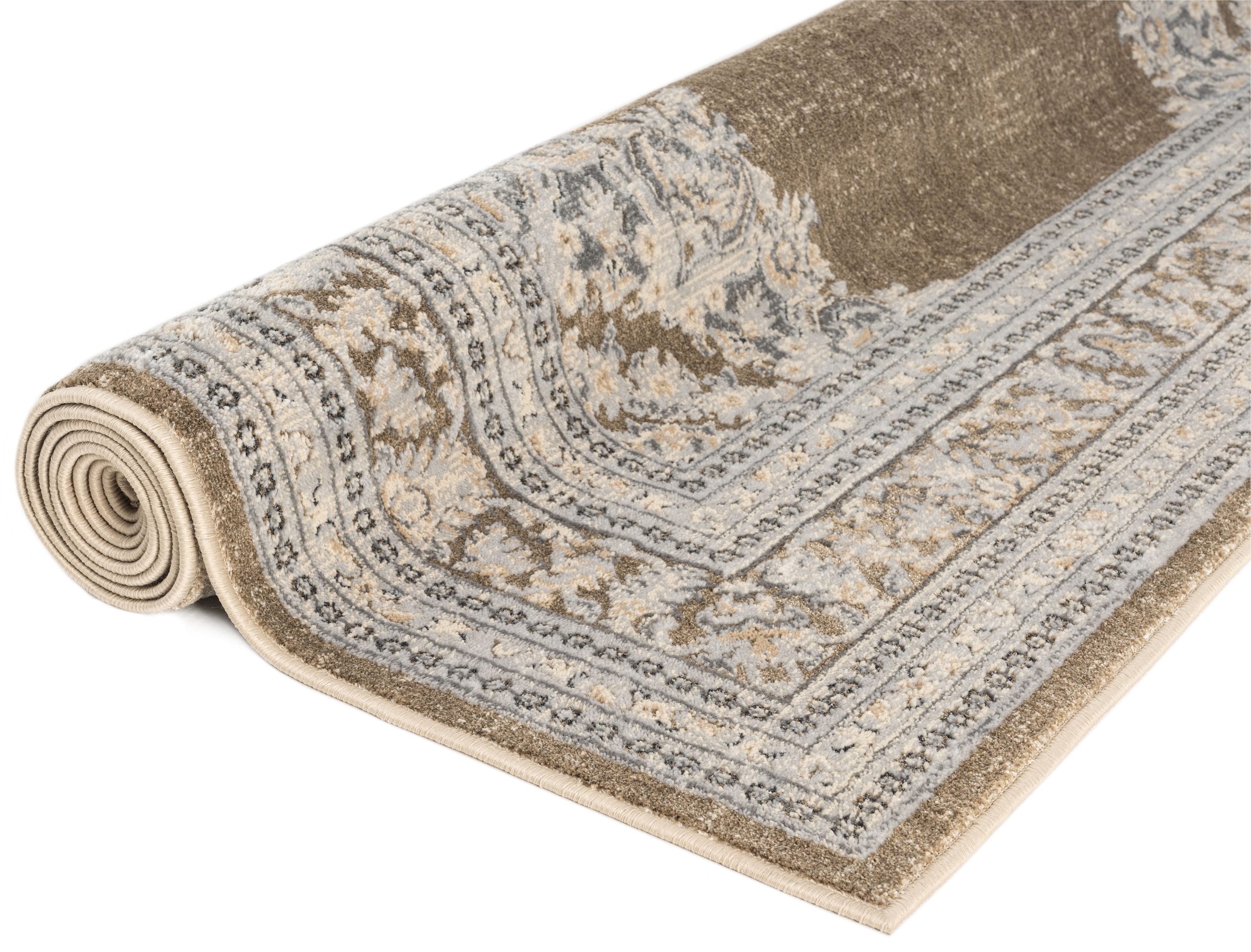 OTTO home Teppich »Banli« rechteckig 9 mm Höhe dezenter Glanz, Schrumpf-Garn-Effekt, Vintage-Look, Orient-Optik