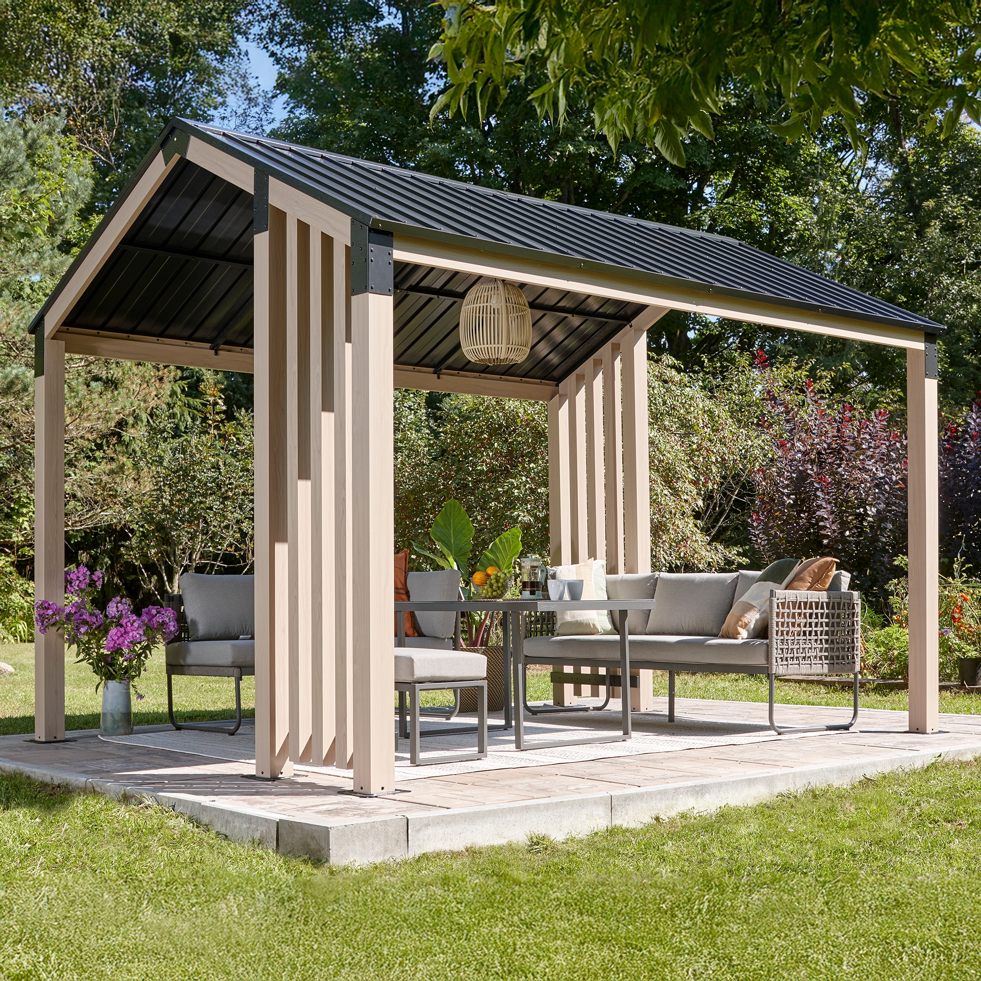 Sojag Pavillon »Lito 1012 Natur« Massive Konstruktion aus Aluminium