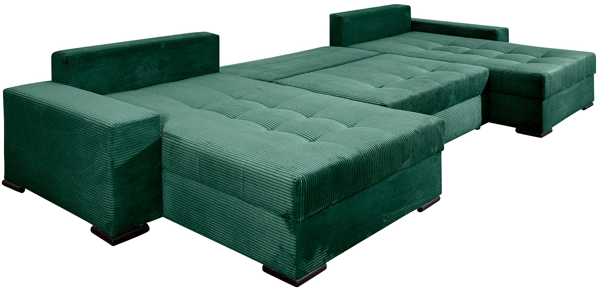 COLLECTION AB Wohnlandschaft »XXXL-Josy Relax U-Form Breite 352 cm, mit 2 gleich großen Recamieren«, inkl. Bettfunktion, Bettkasten, mit 4 Rückenkissen in zwei Größen