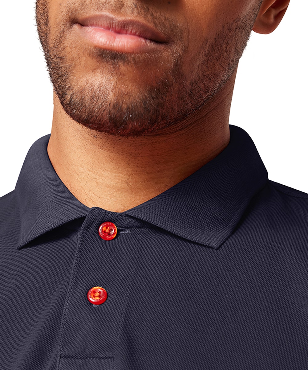 Pierre Cardin Langarm-Poloshirt, mit Knopfleiste