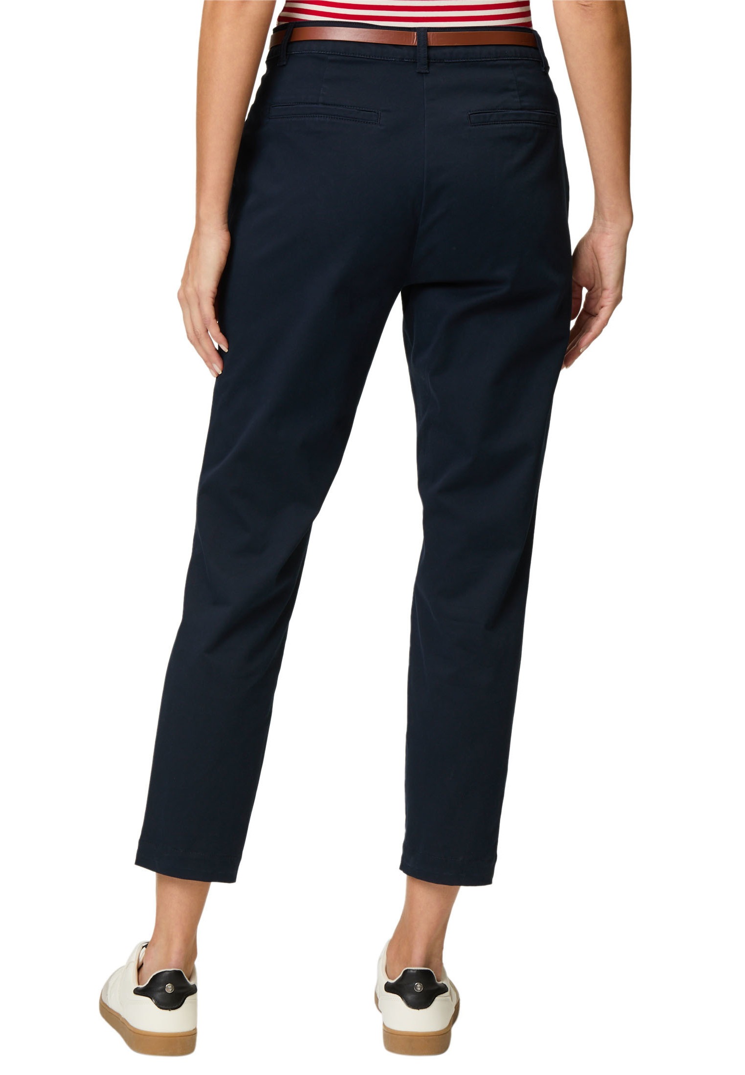 Zero Chinohose »Chinohose mit Gürtel 28 Inch«