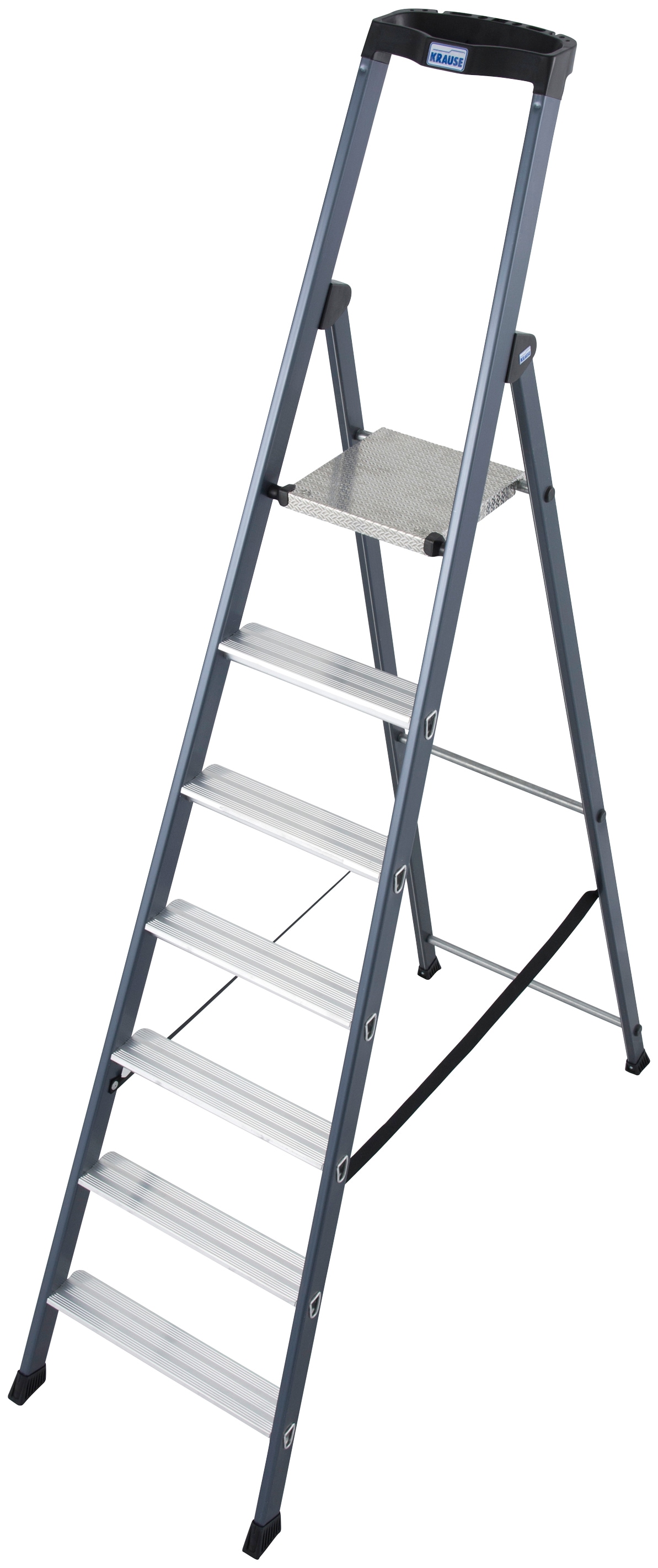 KRAUSE Stehleiter »SePro S«, Alu eloxiert, 1x7 Stufen, Arbeitshöhe ca. 350 cm