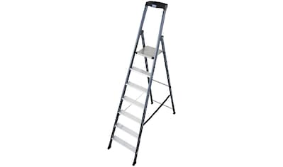 KRAUSE Stehleiter »SePro S«, Alu eloxiert, 1x7 Stufen, Arbeitshöhe ca. 350 cm kaufen
