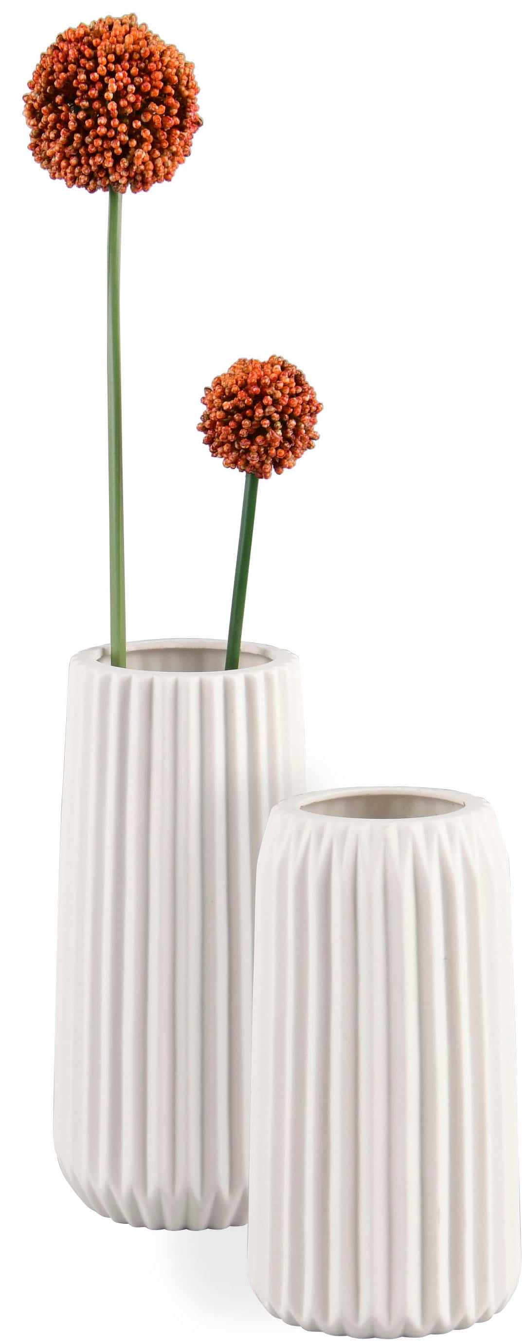 MIRRORS AND MORE Dekovase »RUFFLE« Schlichte, zeitlose Dekovase