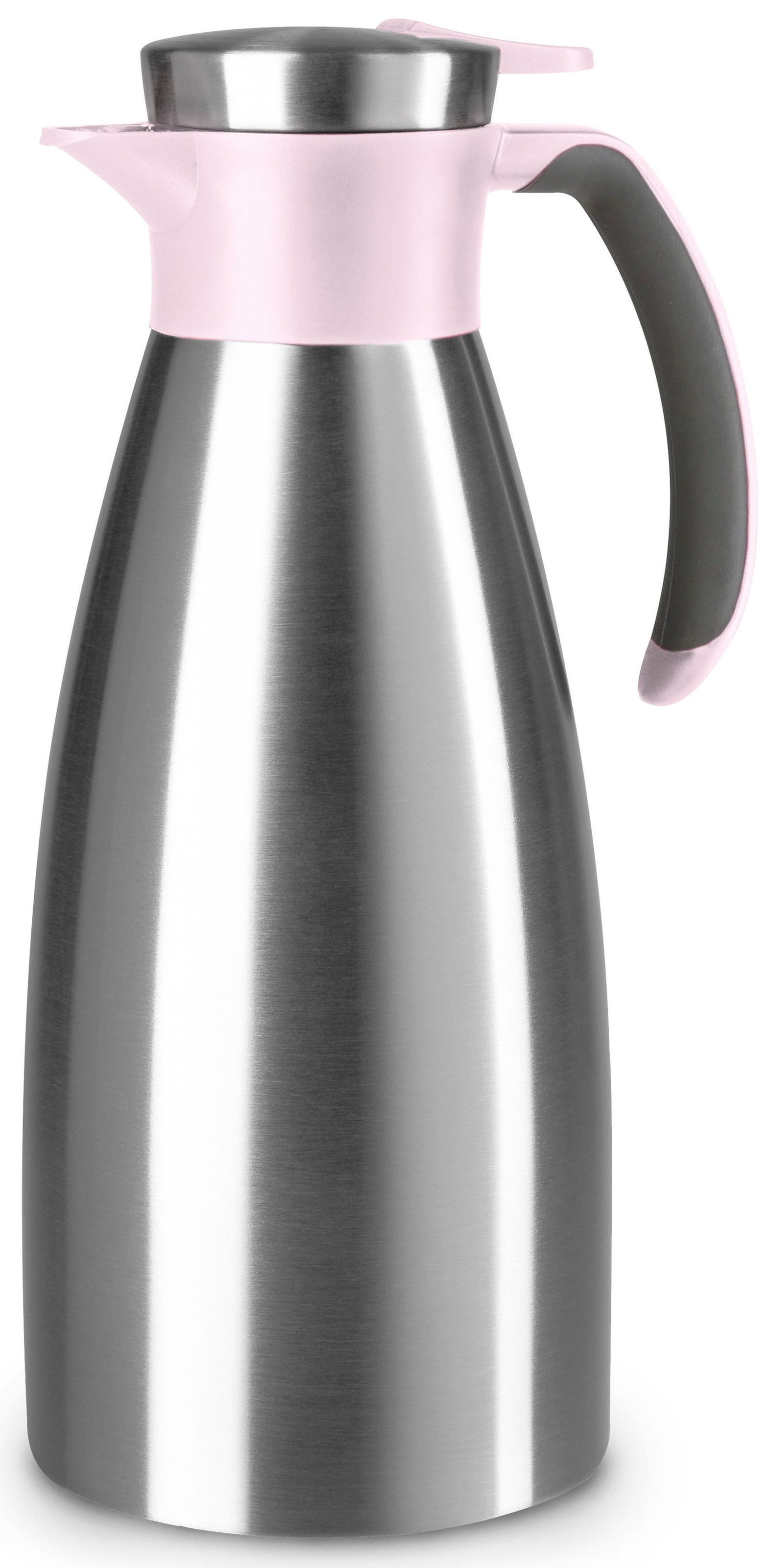 EMSA Soft Grip Einzelne Teekanne 1500 ml Pink, Edelstahl