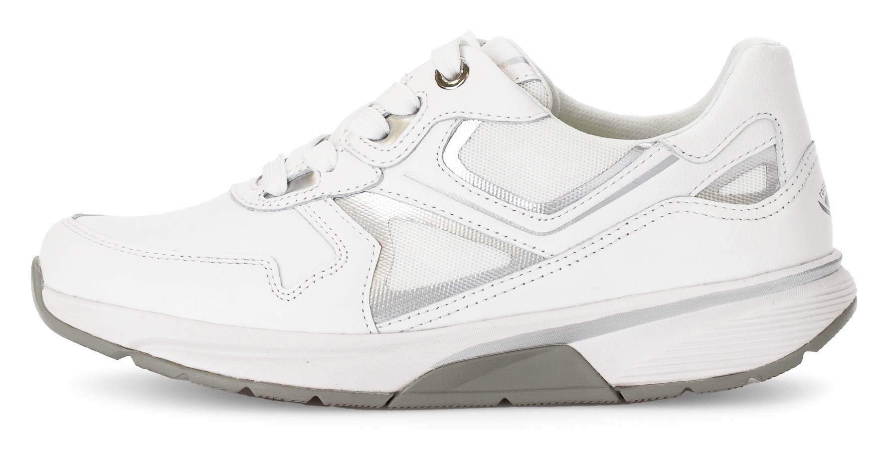 Gabor Rollingsoft Keilsneaker, Freizeitschuh, Halbschuh, Schnürschuh mit herausnehmbarem Fußbett
