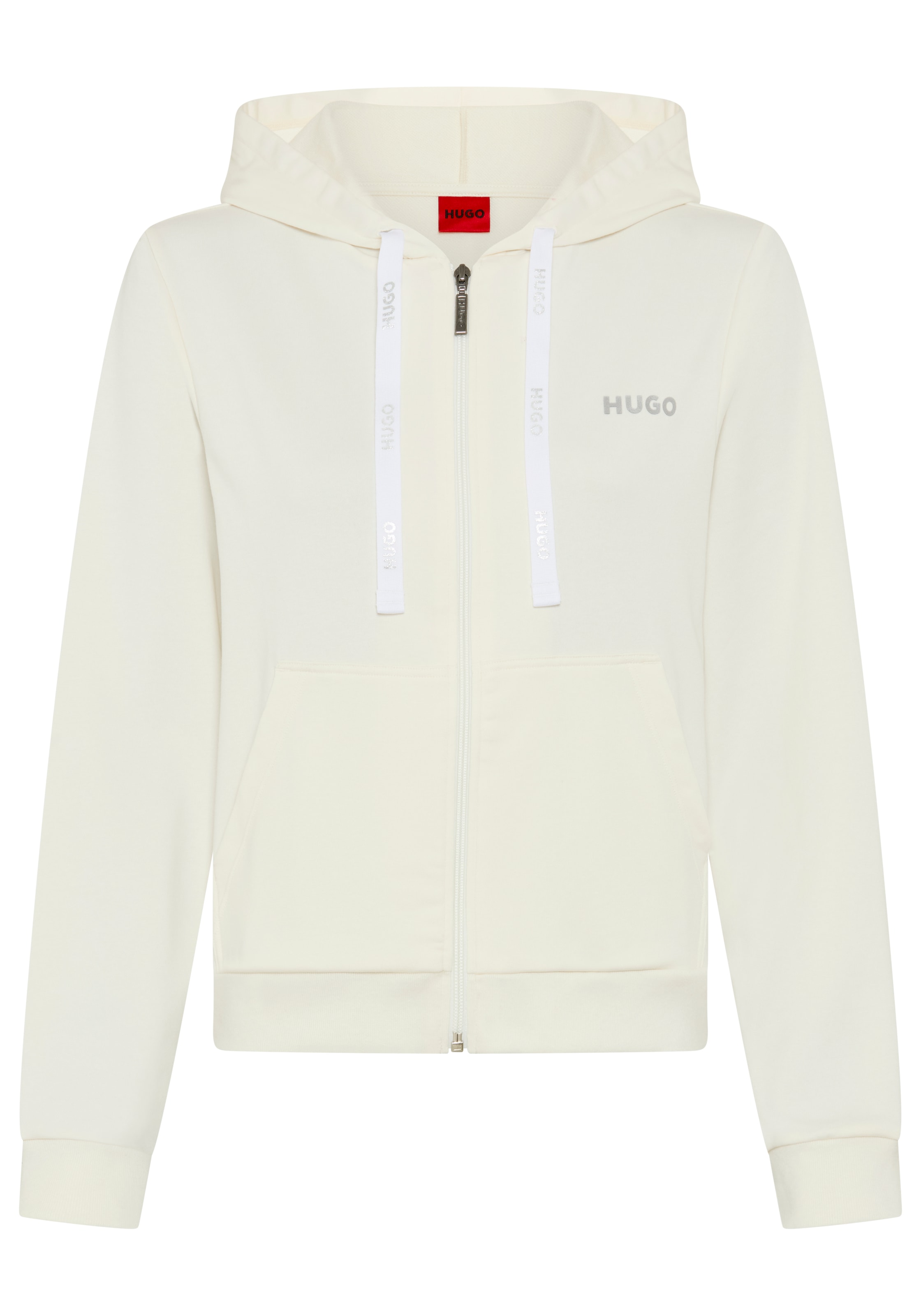 HUGO Underwear Sweatjacke Kapuze, Reißverschluss, gerade geschnitten