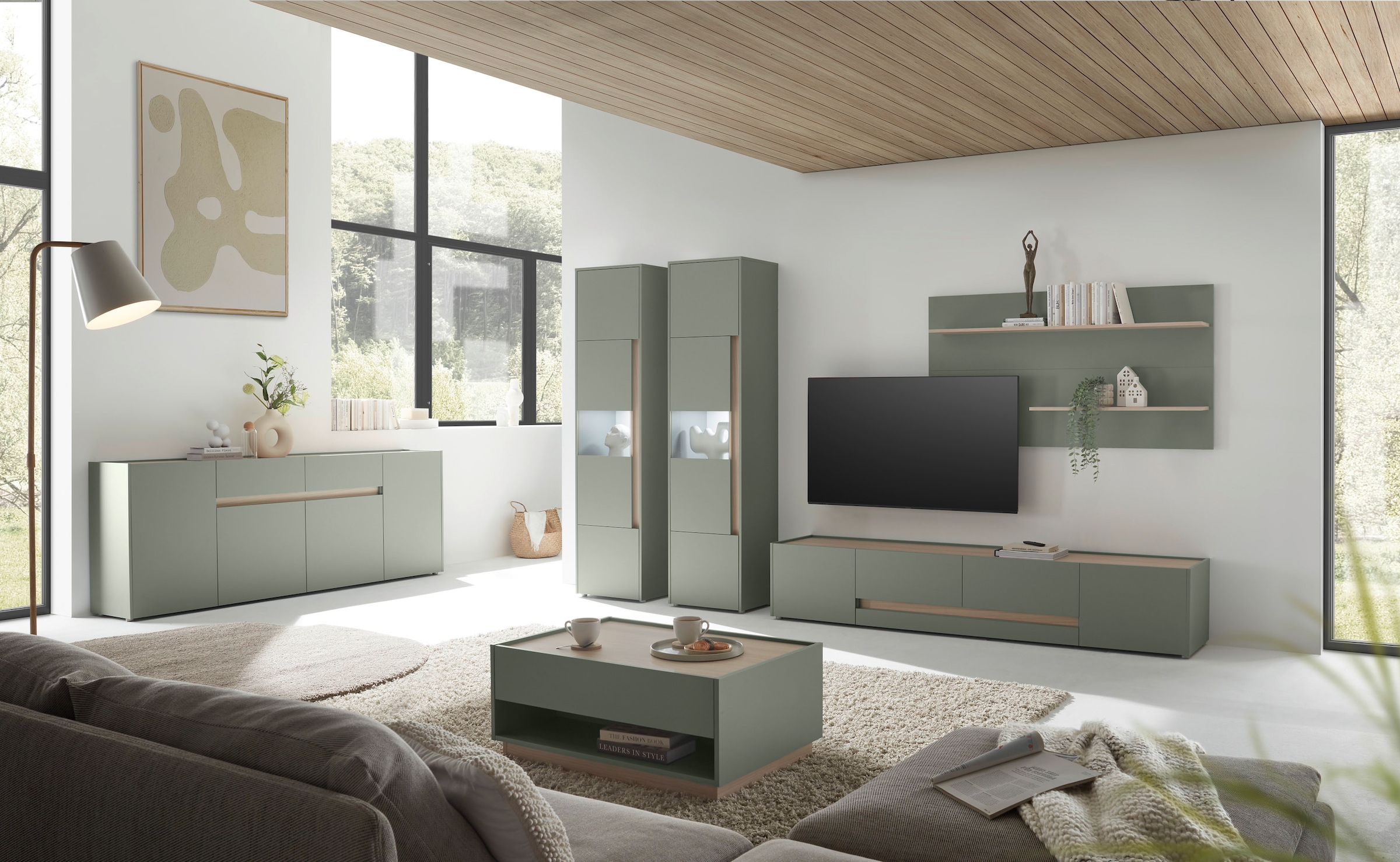 INOSIGN Wohnwand »City/Giron, moderne Anbauwand, Komplettset in vielen Farben verfügbar« Set, 4 Stk. tlg.