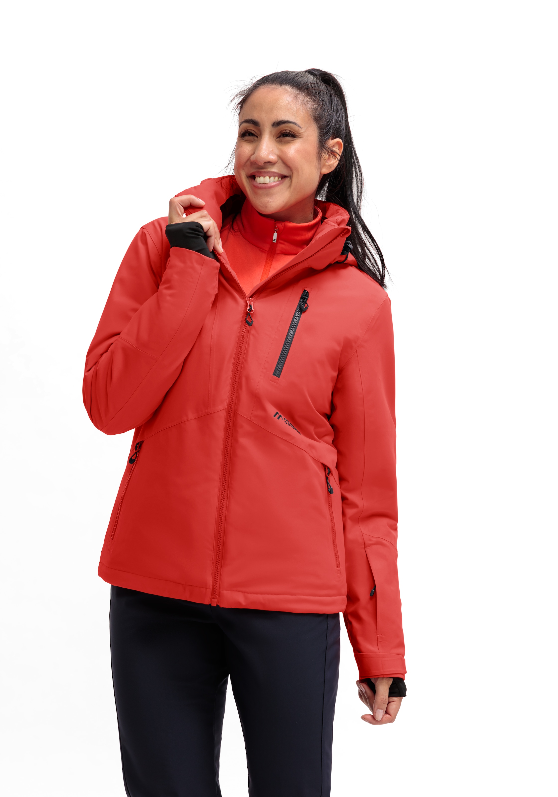 Maier Sports Skijacke »Straja« Damen Winterjacke, wind/wasserdicht, 3 RV-Taschen und Kapuze