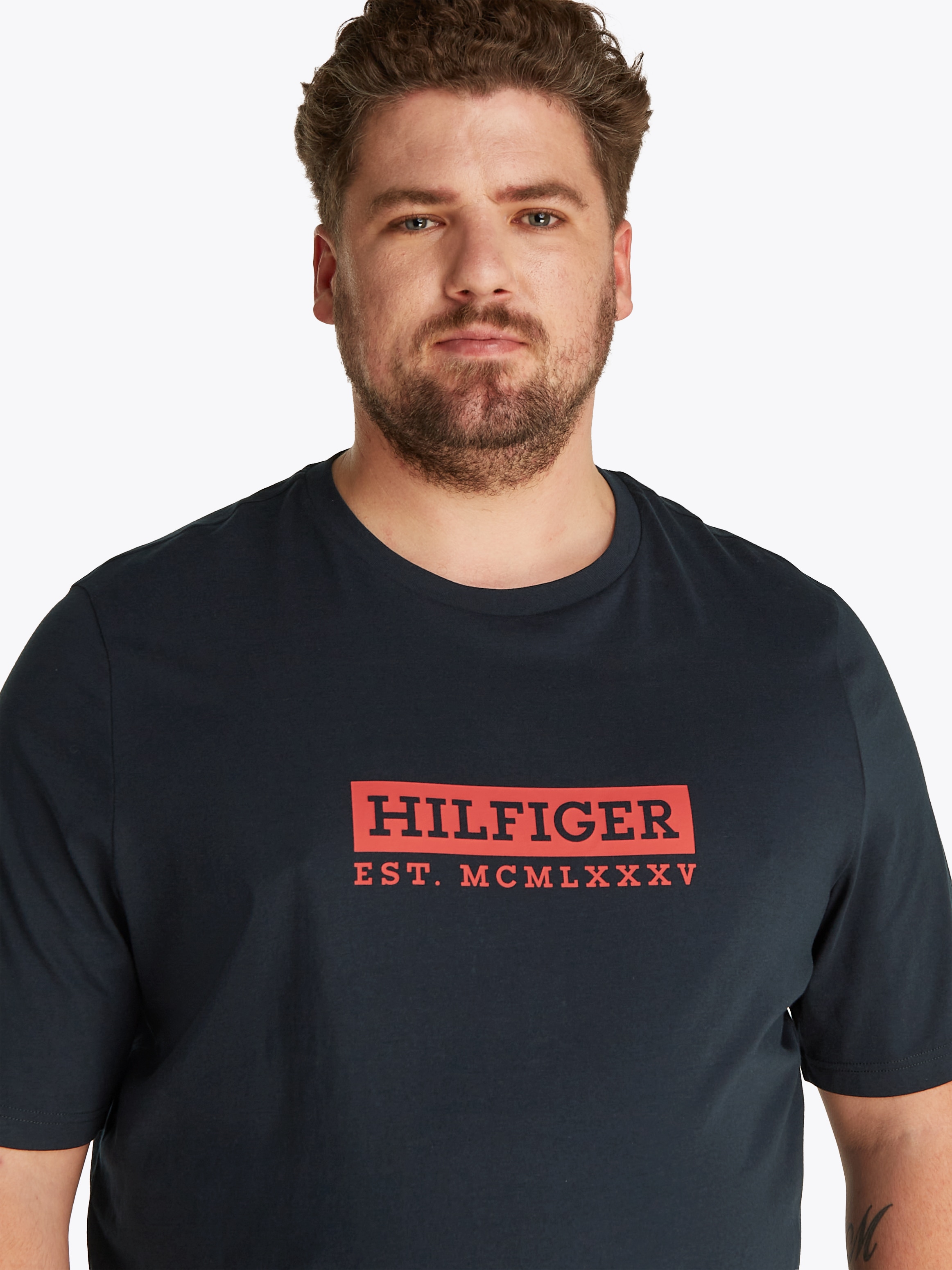 Tommy Hilfiger Big & Tall Kurzarmshirt »BT-COLOUR TO COLOR GRAPHIC TEE-B«, Große Größen