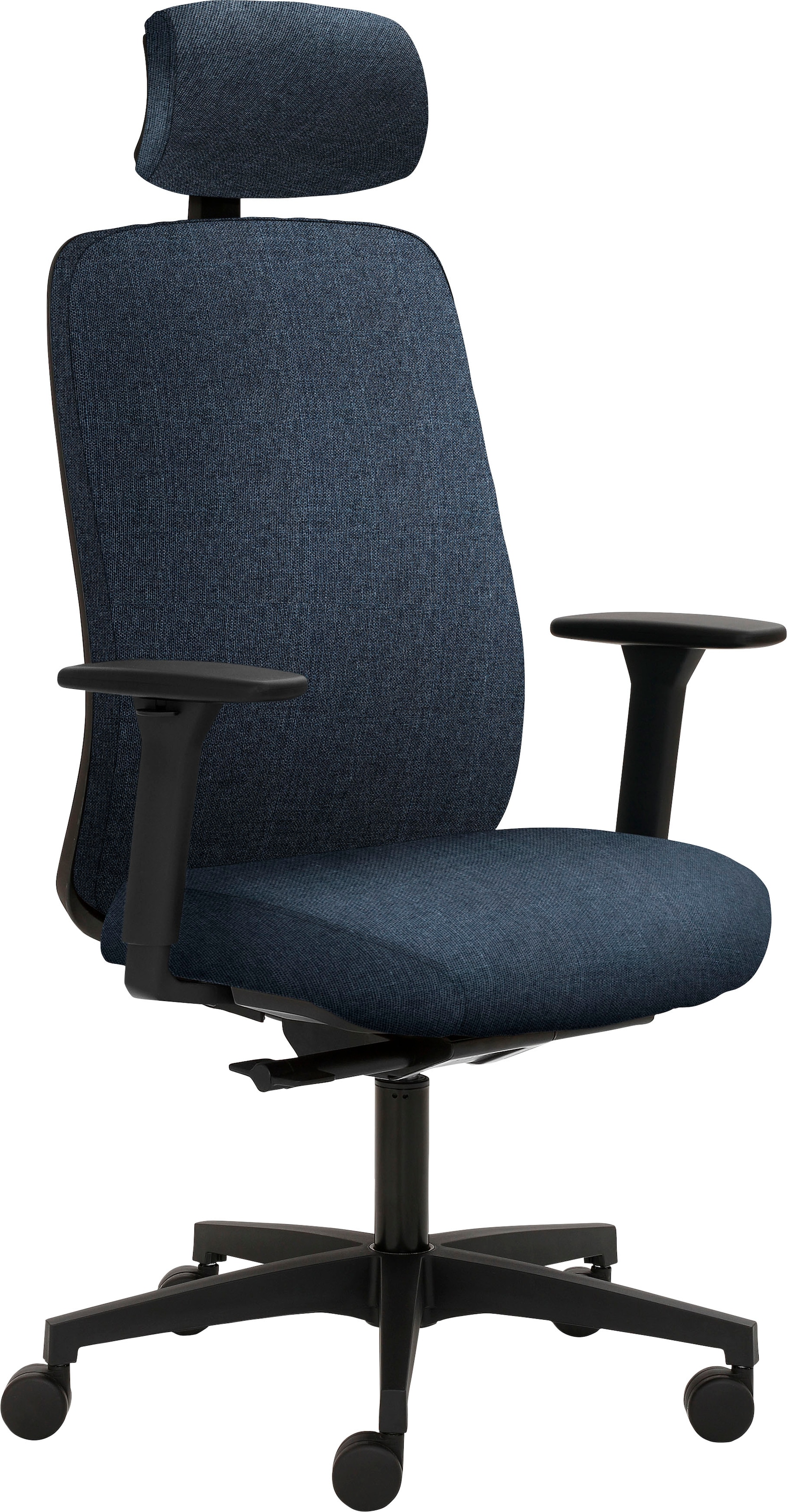 Mayer Sitzmöbel, Bürostuhl »myTRITON« () 1 Stk., Jeansblau + Schwarz, Polyester, B/H/T: 70 cm, Jeansblau + Schwarz