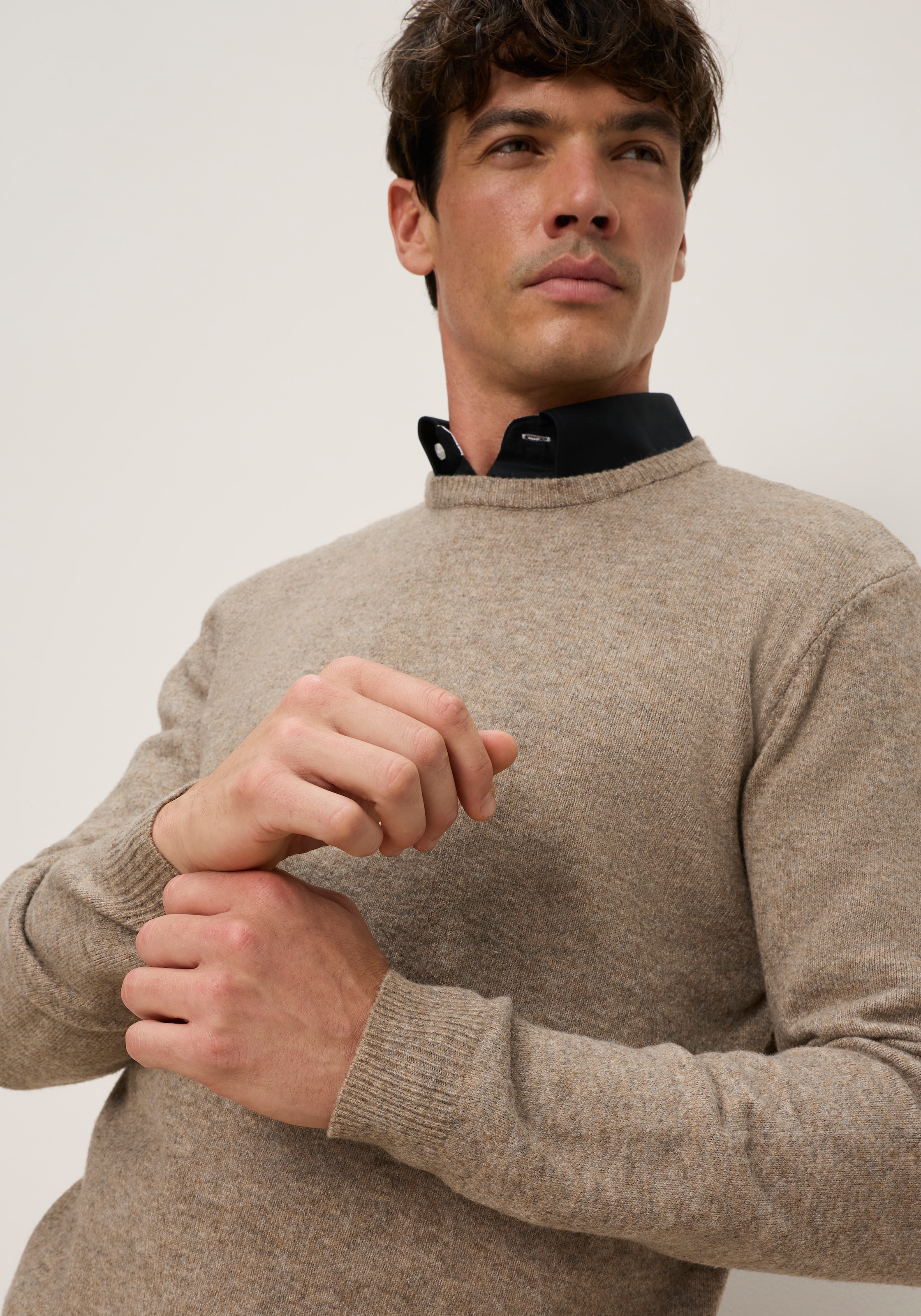 Bruno Banani Strickpullover »in hochwertiger Wolloptik« Woll-Look mit pflegeleichtem Tragekomfort. Ohne kratzendes Tragegefühl