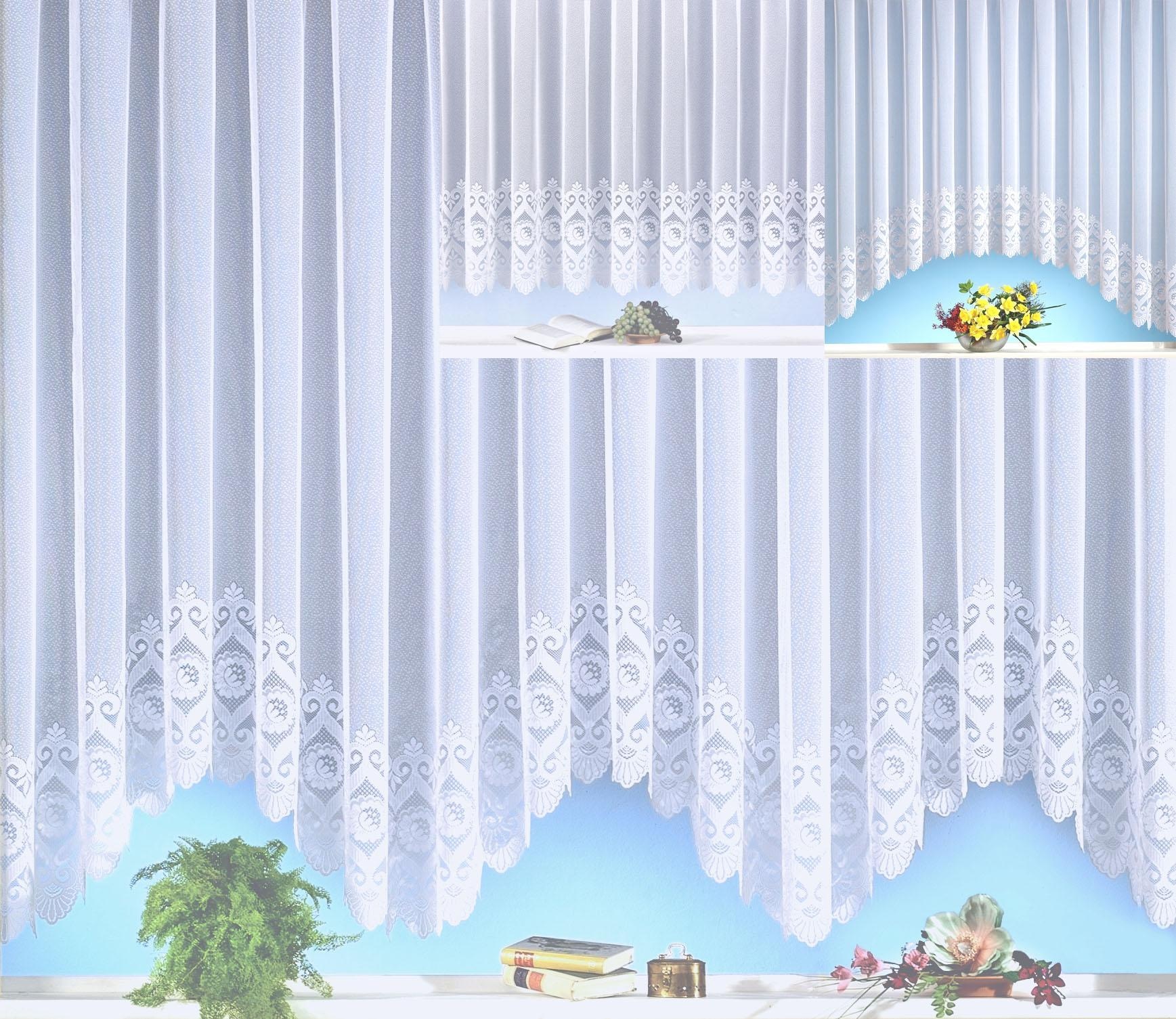 Weckbrodt Gardine »Homburg« Kräuselband 1 Stk. tlg. Bogenstore, Jacquard, halbtransparent, Bordüre, Sockel, Store