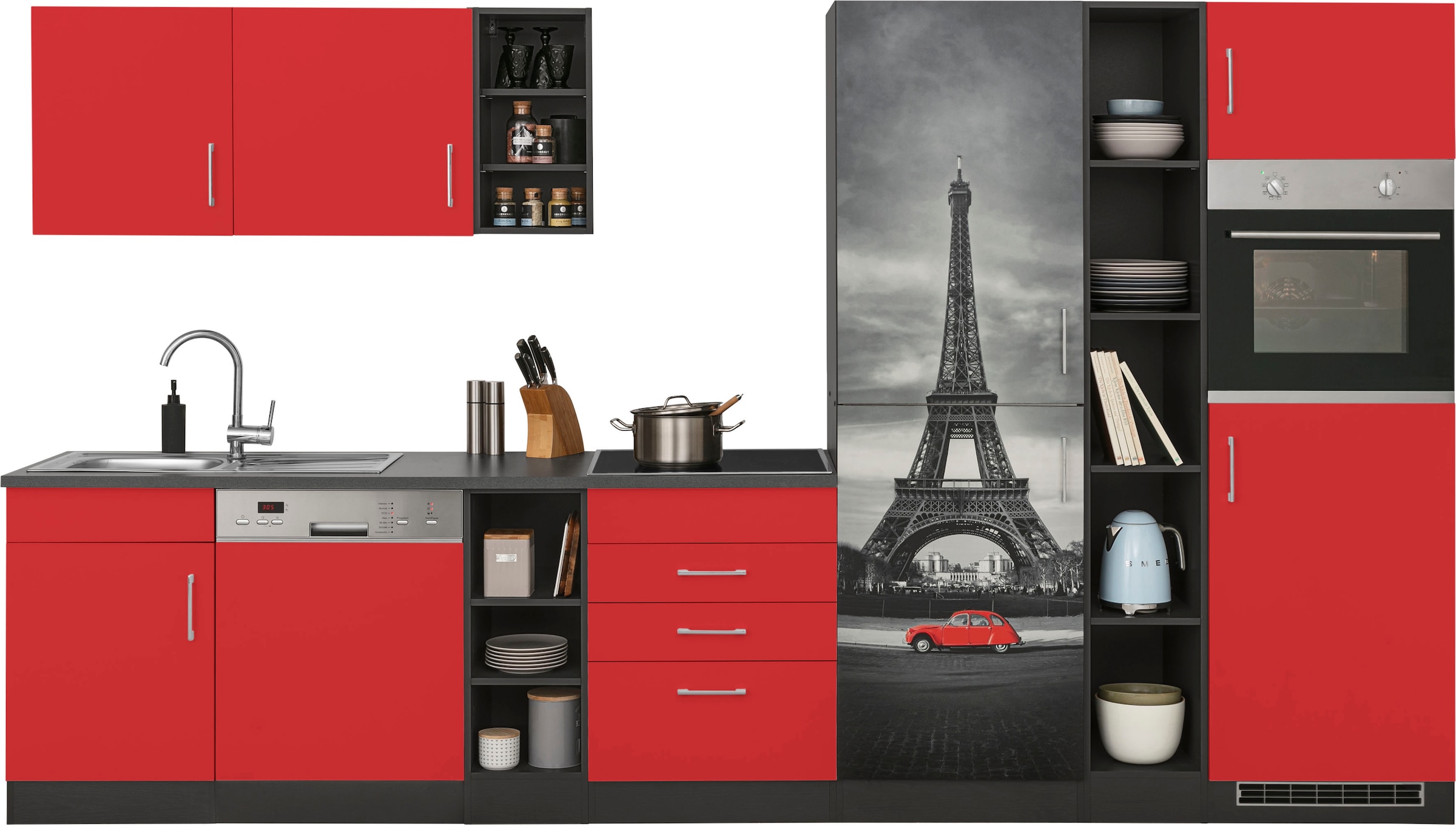 HELD MÖBEL Küchenzeile »Paris«, ohne E-Geräte, Breite 350 cm auf Raten  bestellen