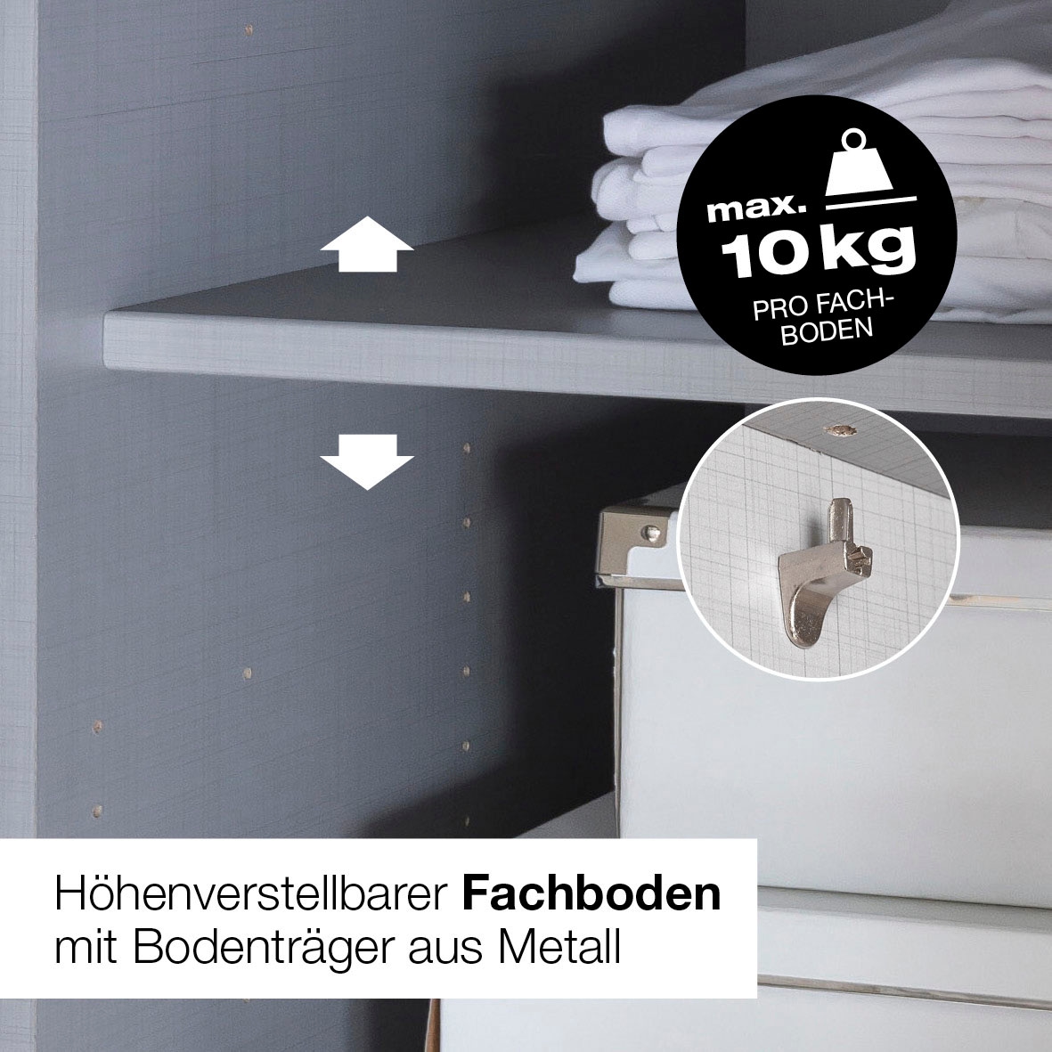 Wimex Kleiderschrank »New York, Wäscheschrank, Garderobe, Aufbewahrung«, in vielen Breiten, individuelles Stauraumwunder, Höhe 208 oder 236cm