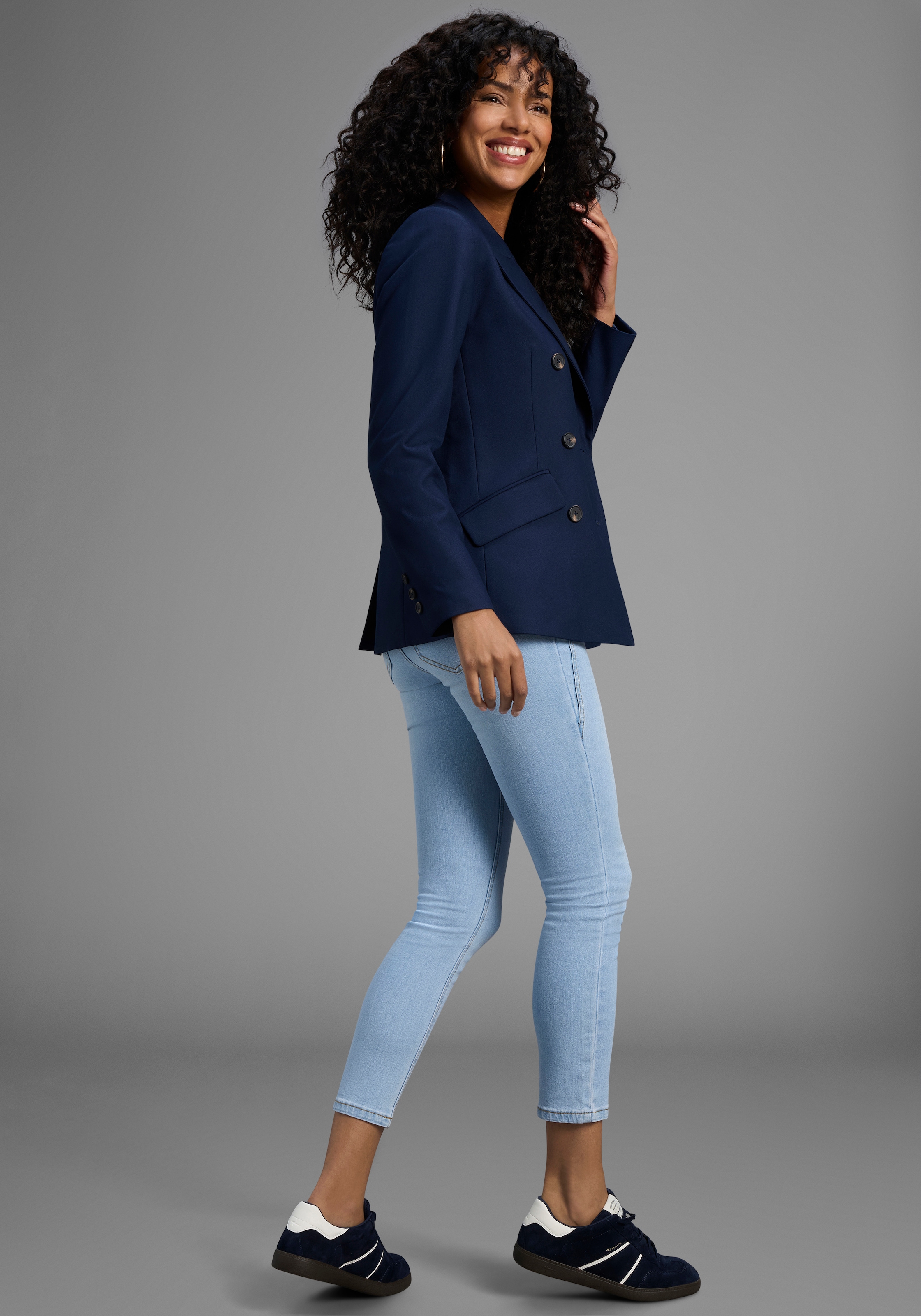 Arizona 7/8-Jeans »mit Keileinsätzen«, extra-enger Schnitt, Used-Look-Waschung, niedrige Leibhöhe