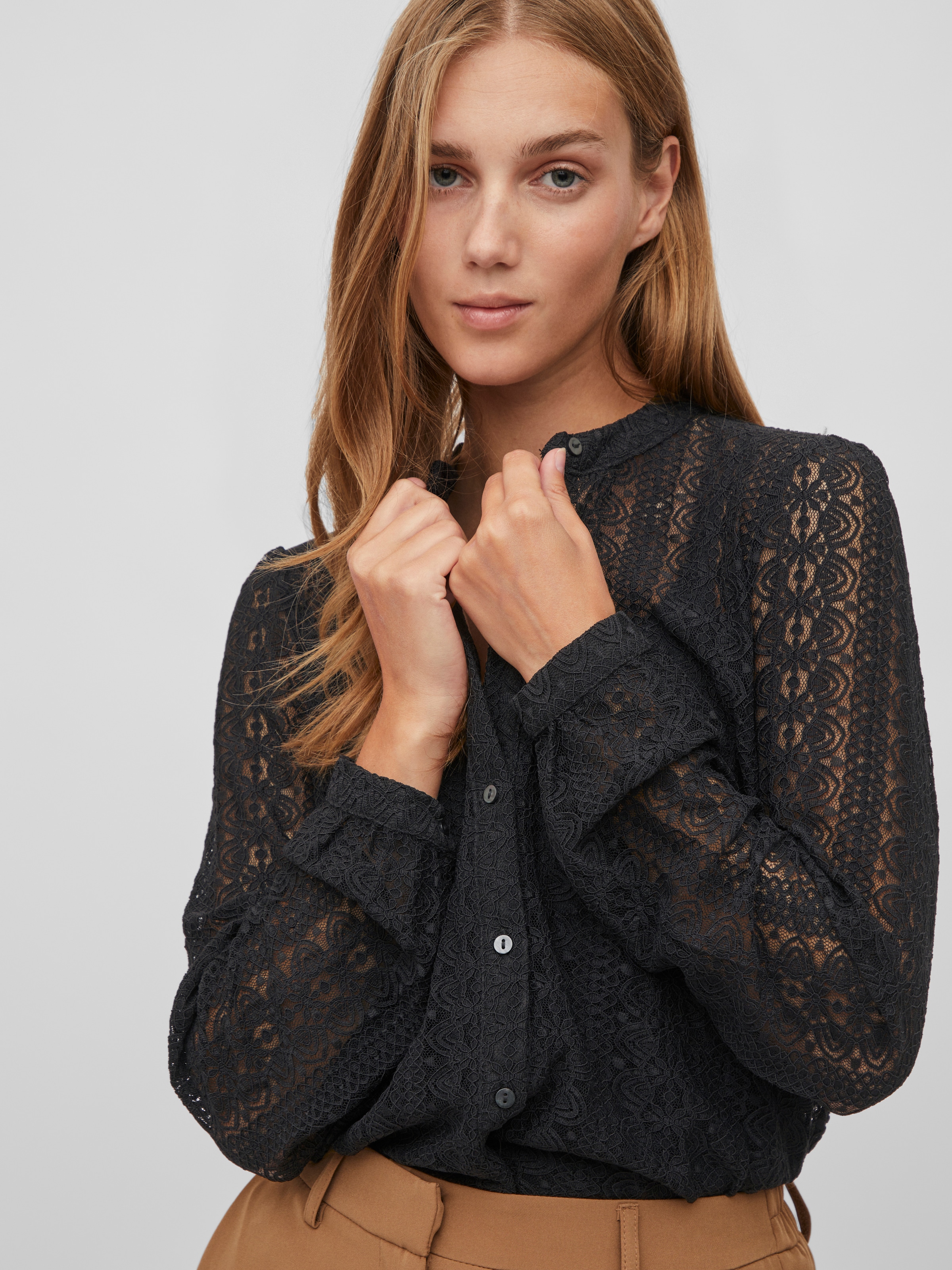 Vila Blusenshirt »VICHIKKA LACE L/S SHIRT- NOOS«