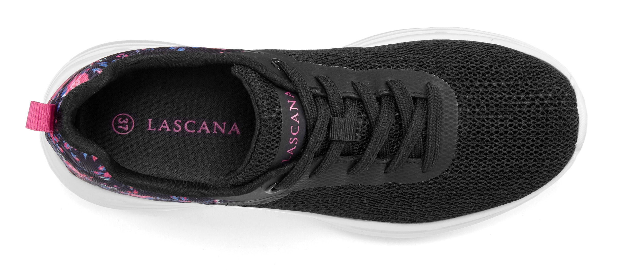 LASCANA Sneaker »Freizeitschuh, Halbschuh,«  mit Blumen-Print VEGAN