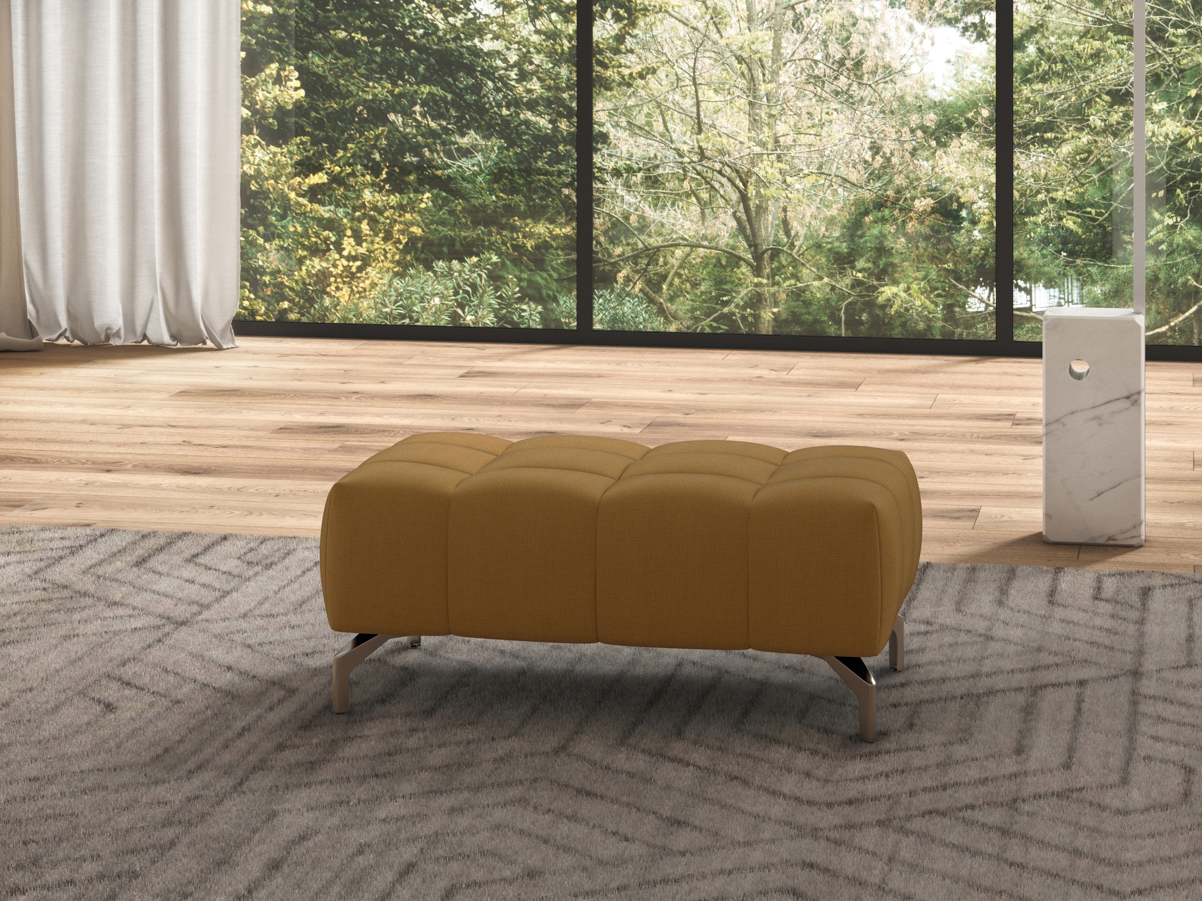 sit&more Hocker »Cool« mit silberfarbenen Füßen