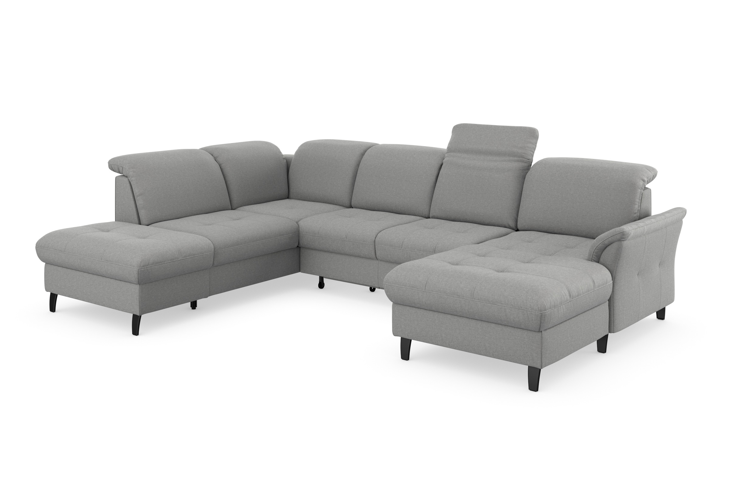 sit&more Wohnlandschaft »Maggiore U-Form«, wahlweise mit Kopfteilverstellung, Bettfunktion und Stauraum