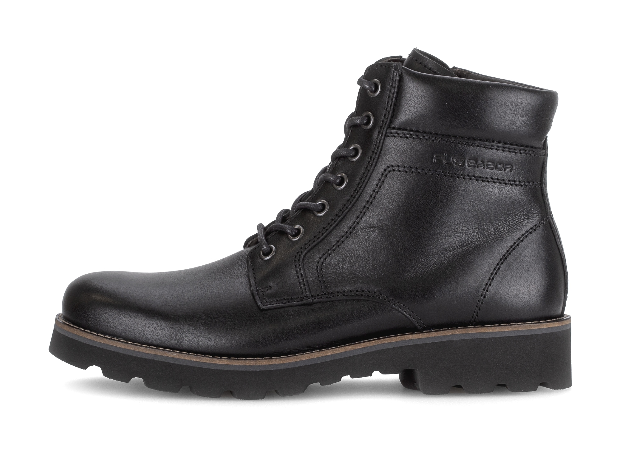 Pius Gabor Schnürboots  , Blockabsatz, Komfortschuh, gepolsterter Schaftrand, G-Weite (=weit)