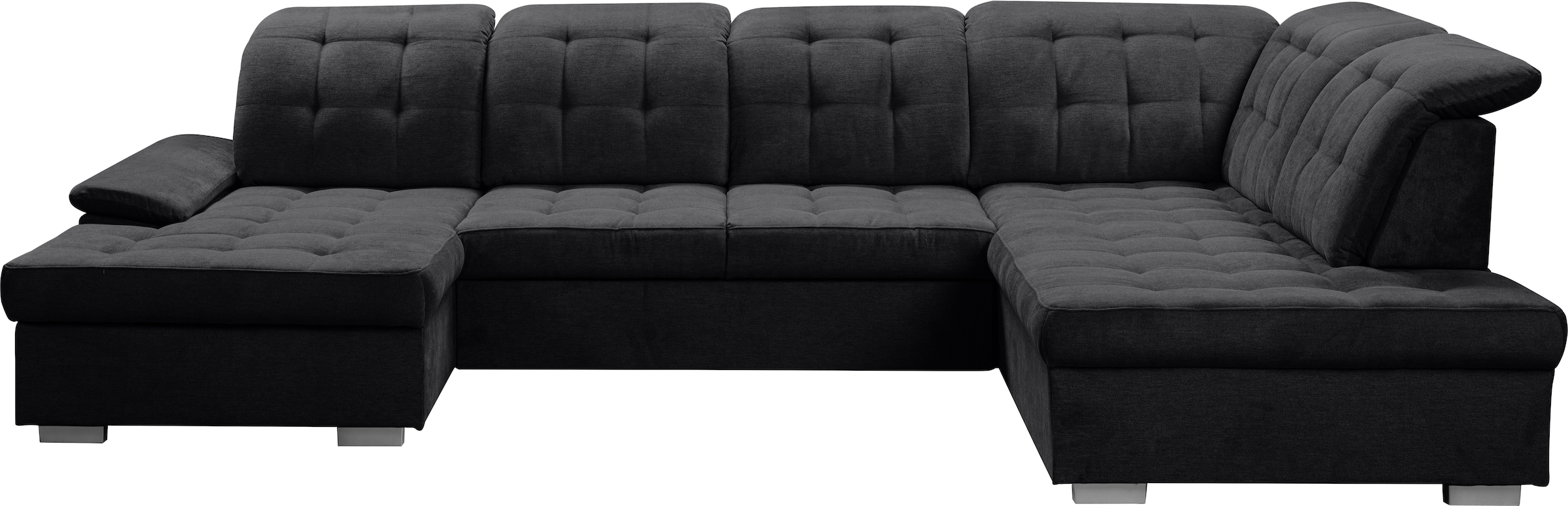 WERK2 Wohnlandschaft »Kordula-New Multifunktion Couch, Breite 332cm, U-Form«, Sofa in U-Form mit Schlaffunktion & Bettkasten, Schlafcouch