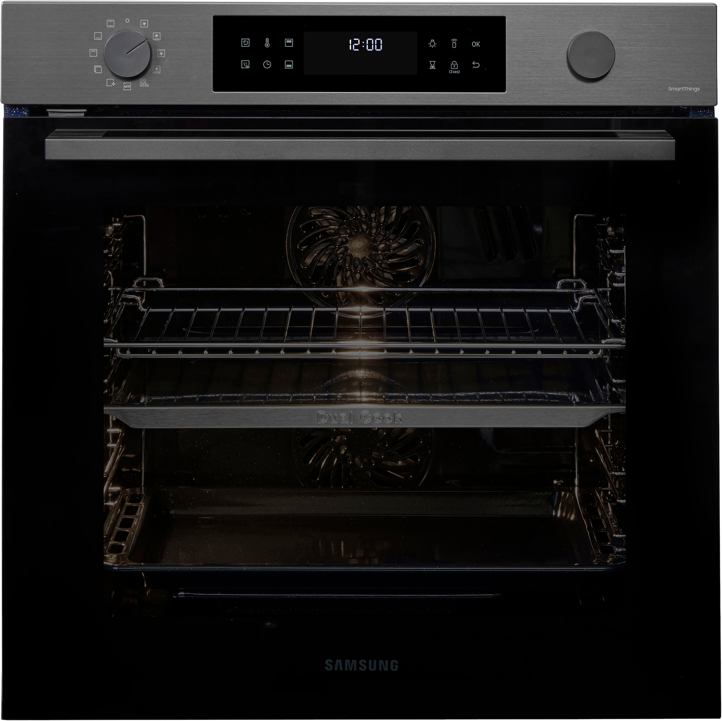 Samsung Pyrolyse Backofen Serie 4 »NV7B44503DB«, Pyrolyse-Selbstreinigung, Dual Cook – Ein Ofen. Zwei Garräume. Maximale Flexibilität.