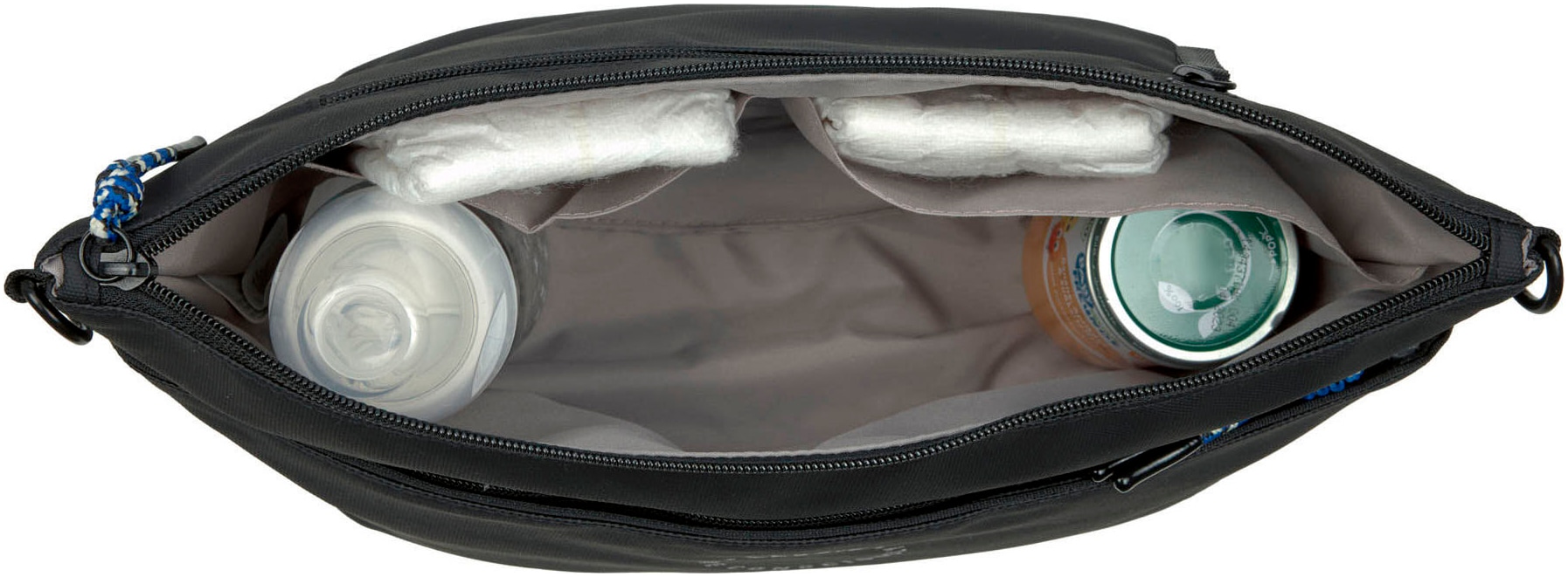 LÄSSIG Kinderwagen-Tasche »Green Label, Buggy Bum Bag, black«, mit Kinderwagenbefestigung