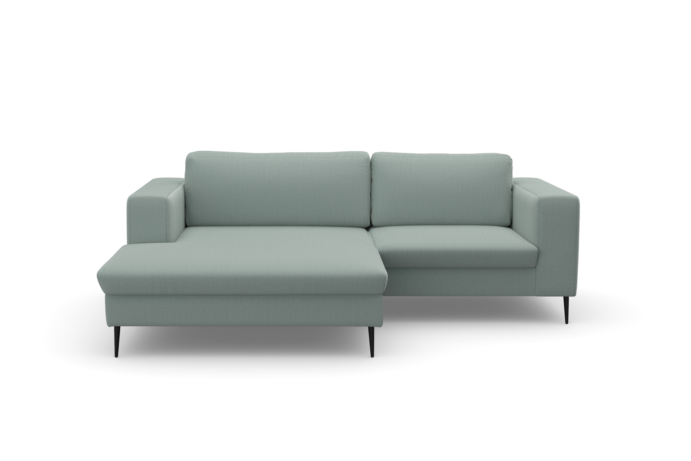 DOMO collection Ecksofa »Modica kompakt und elegant, Breite 244, L-Form«, moderne Optik mit extrabreiter Recamiere, auch in Cord