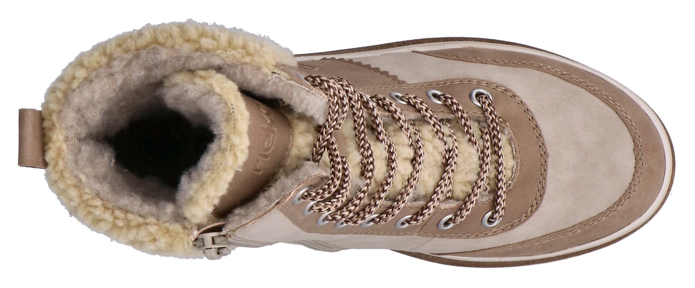 Rieker Winterstiefelette  Plateauboots, Winterboots, Schnürboots mit Innenreißverschluss