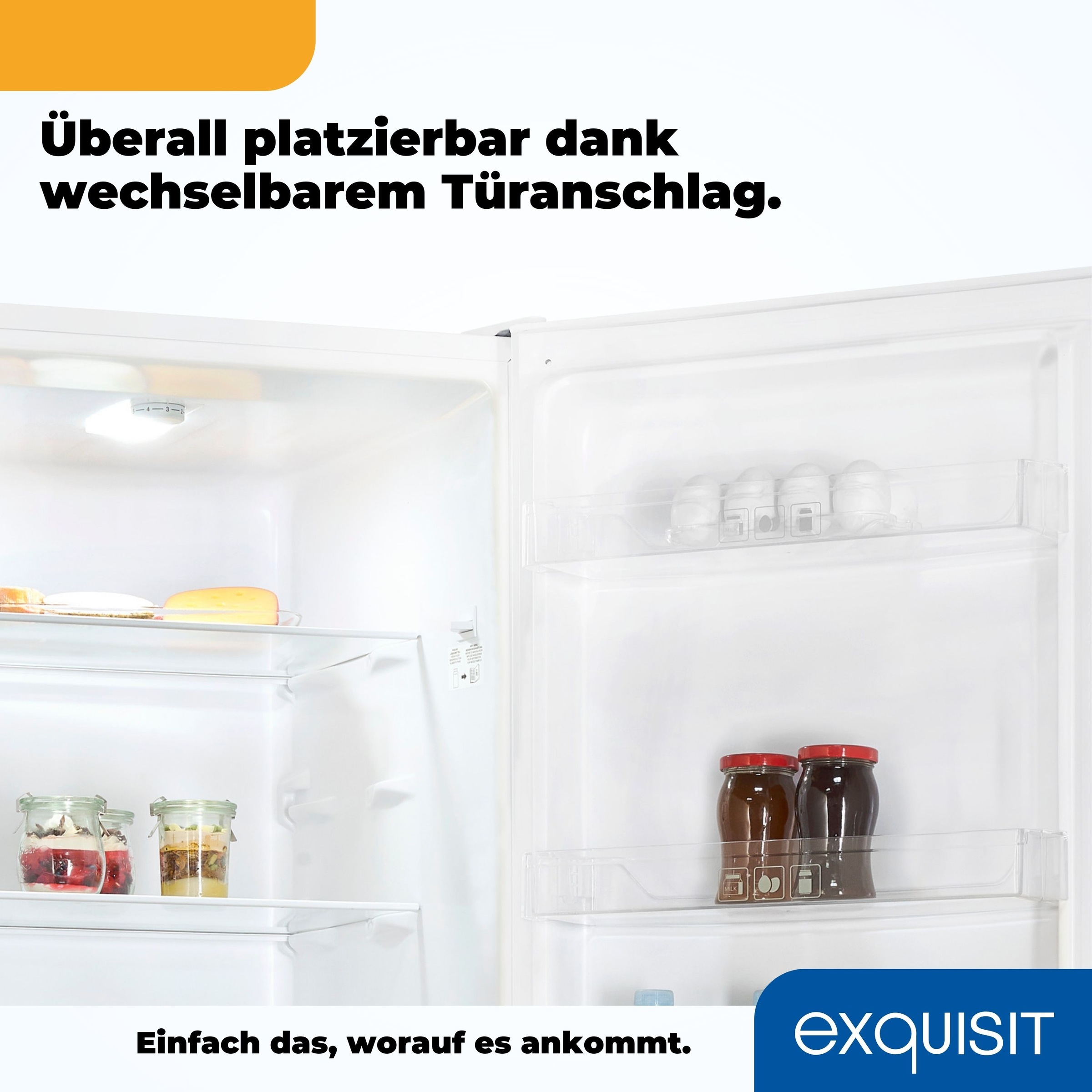 exquisit Kühl-/Gefrierkombination »KGC265-70-040D weiss«