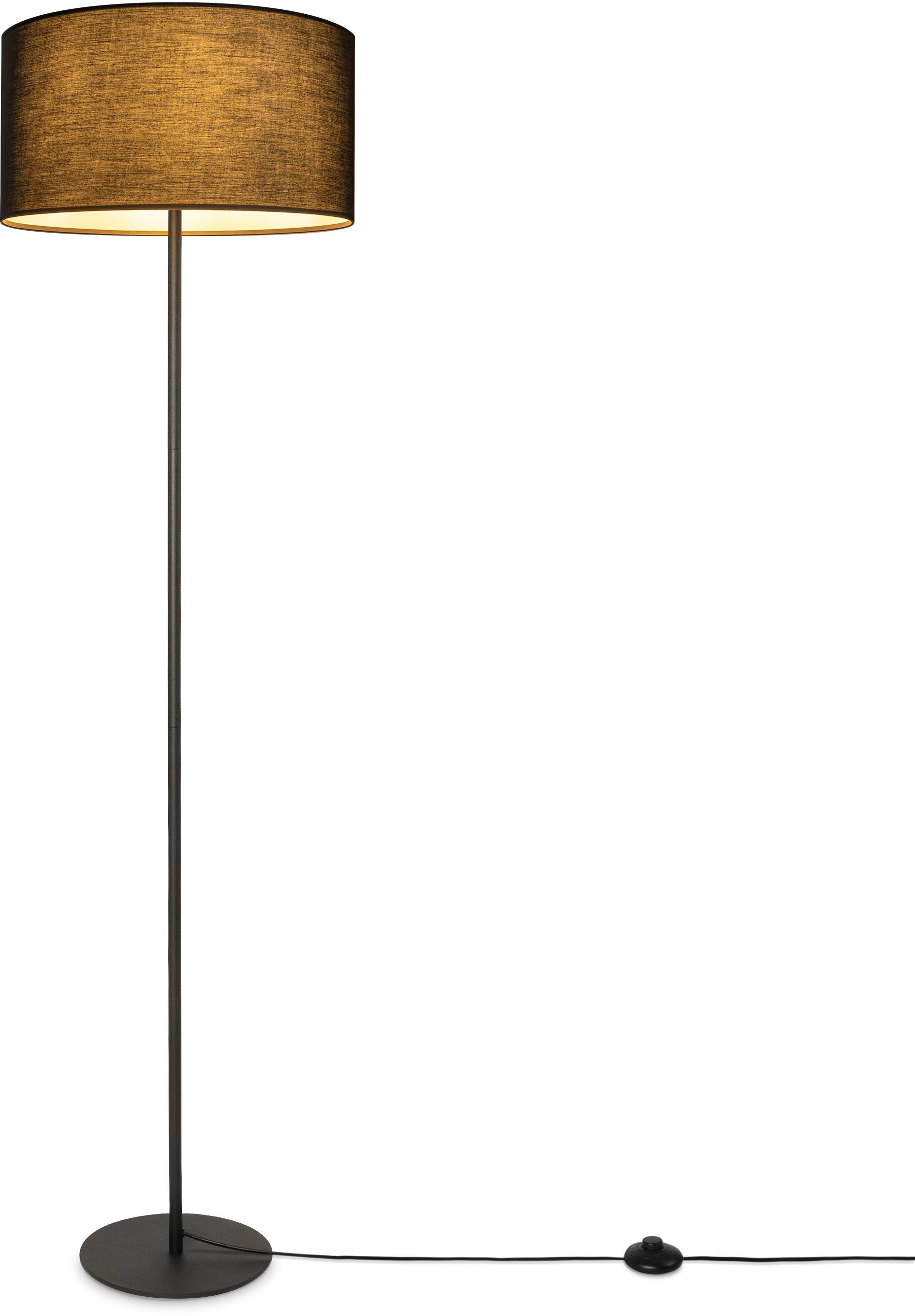 Paco Home Stehlampe »Uni Color«, 1 flammig, Leuchtmittel E27 | ohne Leuchtmittel, LED Modern Wohnzimmer Schlafzimmer, Einbeinig, Deko Stehleuchte E27